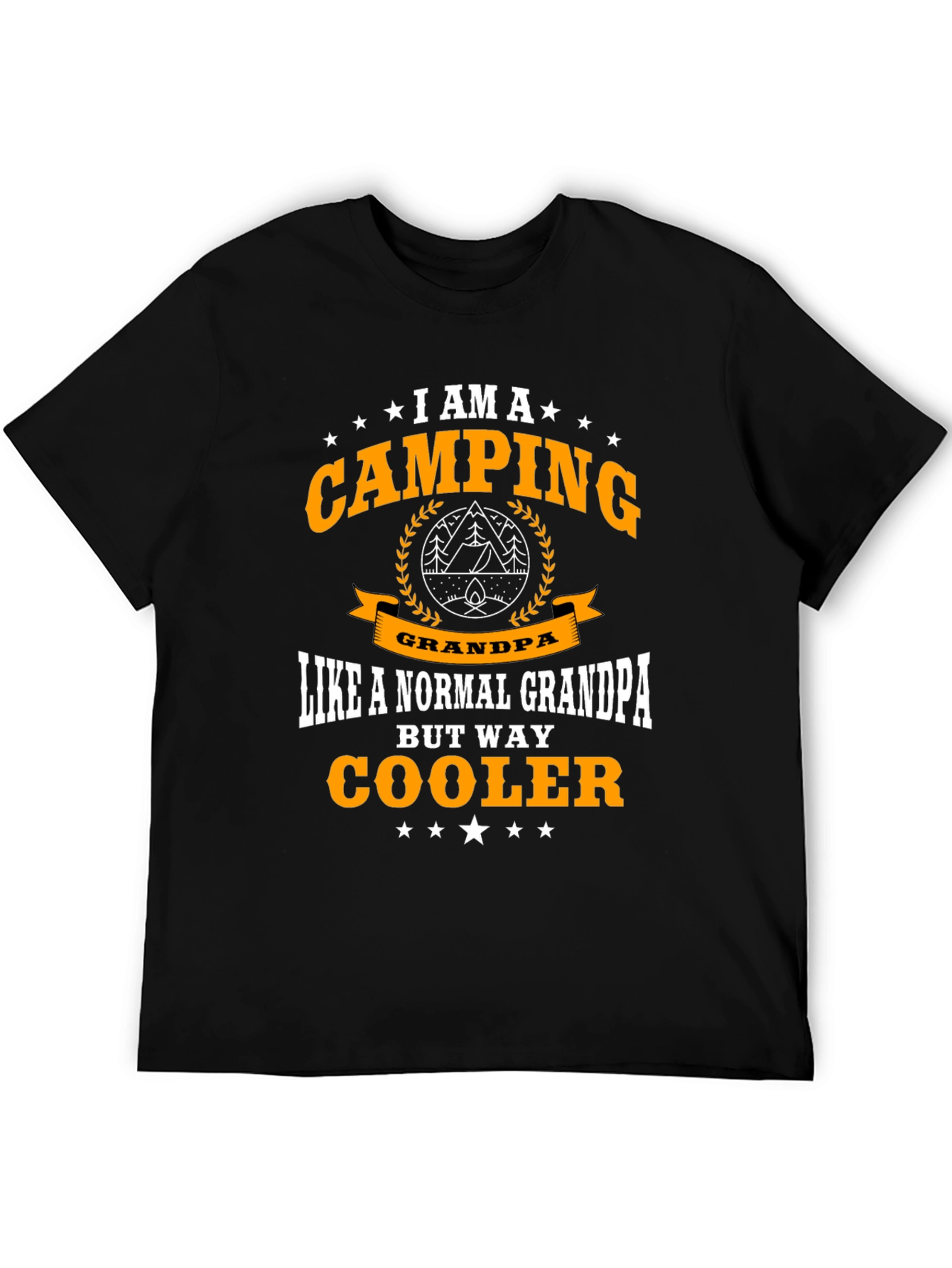 Camping Grandpa T-Shirt - Cooler Than Normal