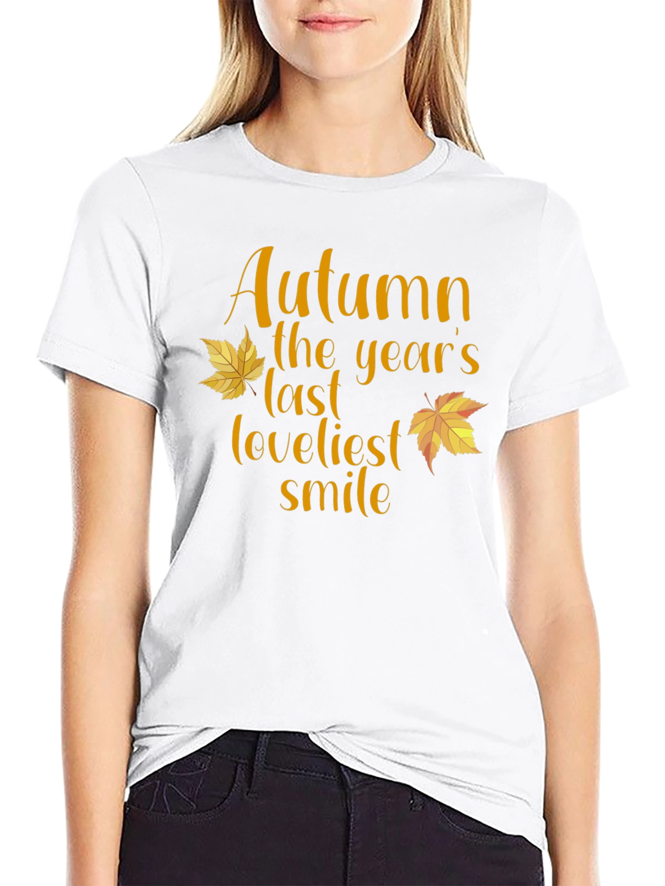 Autumn Loveliest Smile T-Shirt - Fall Season Tee