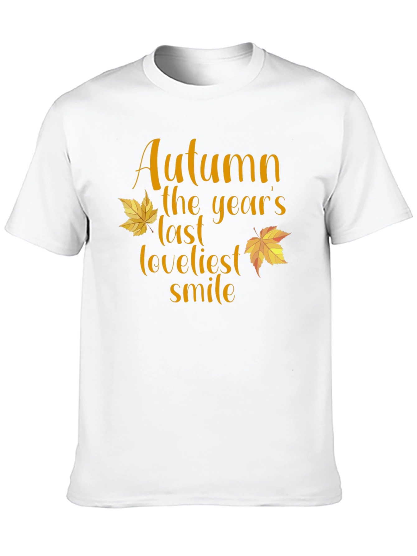 Autumn Loveliest Smile T-Shirt - Fall Season Tee