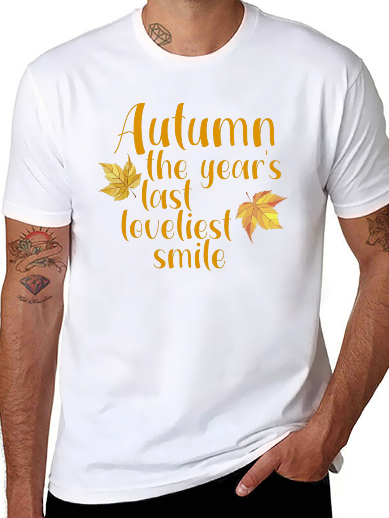 Autumn Loveliest Smile T-Shirt - Fall Season Tee