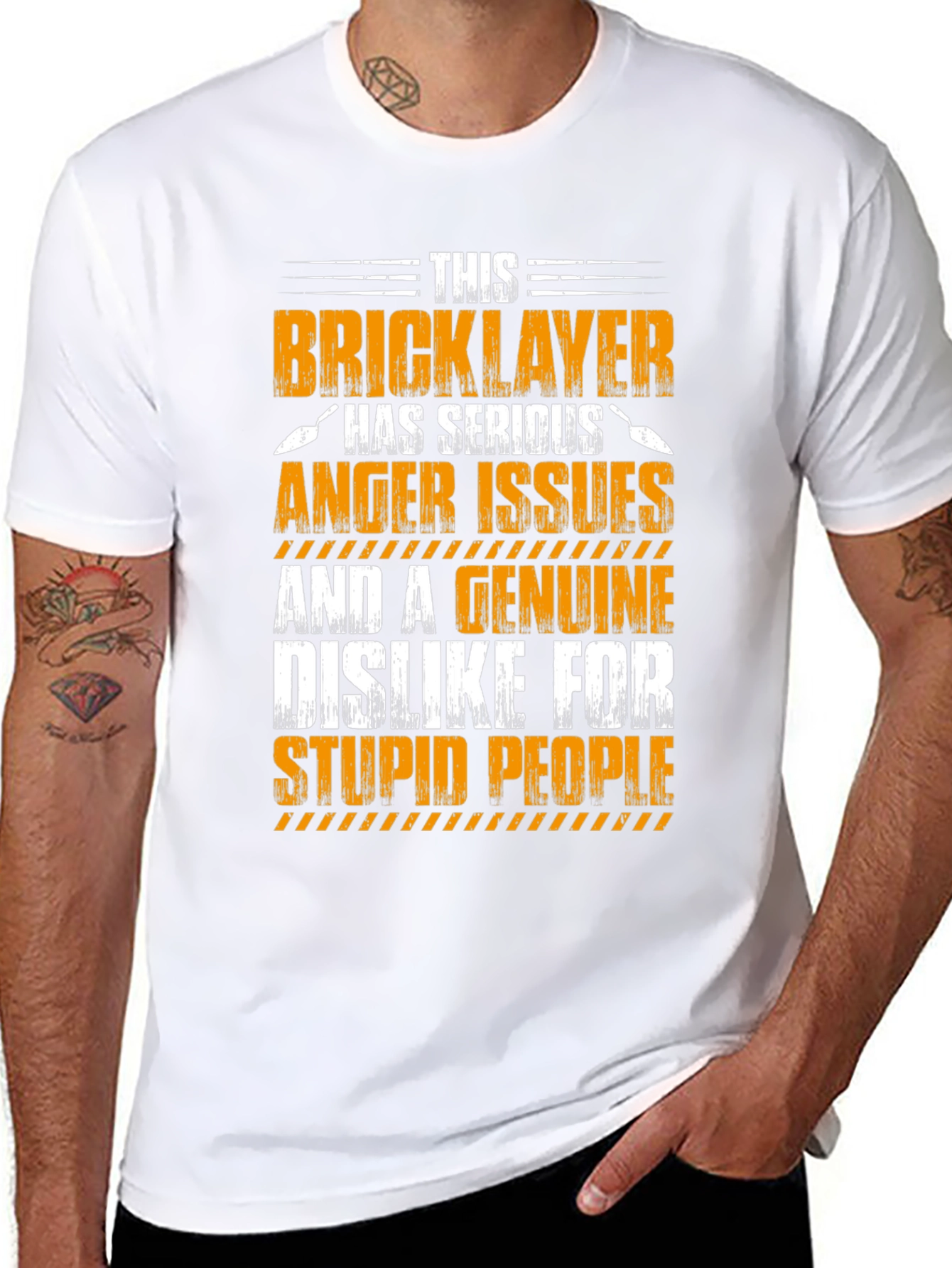 Bricklayer Attitude Graphic T-Shirt