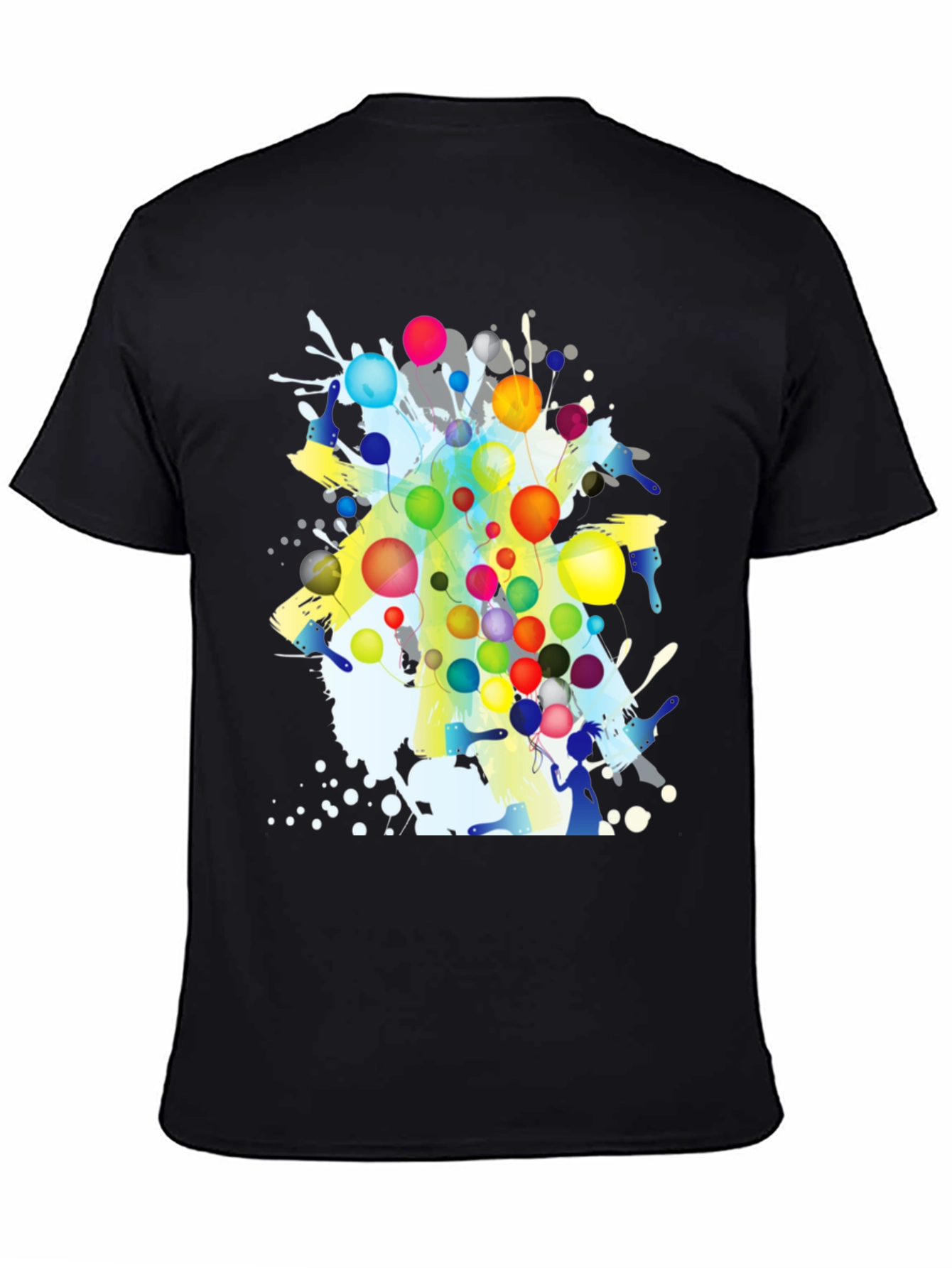 Artistic Graphic Print Crew Neck T-Shirt