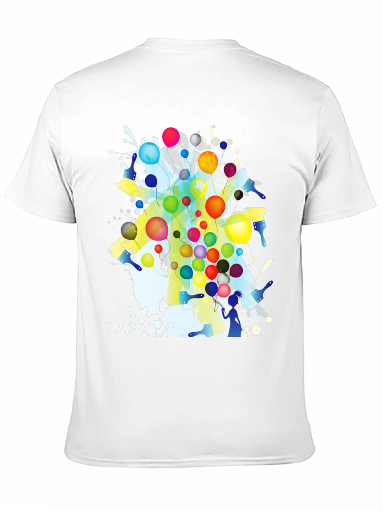 Artistic Graphic Print Crew Neck T-Shirt