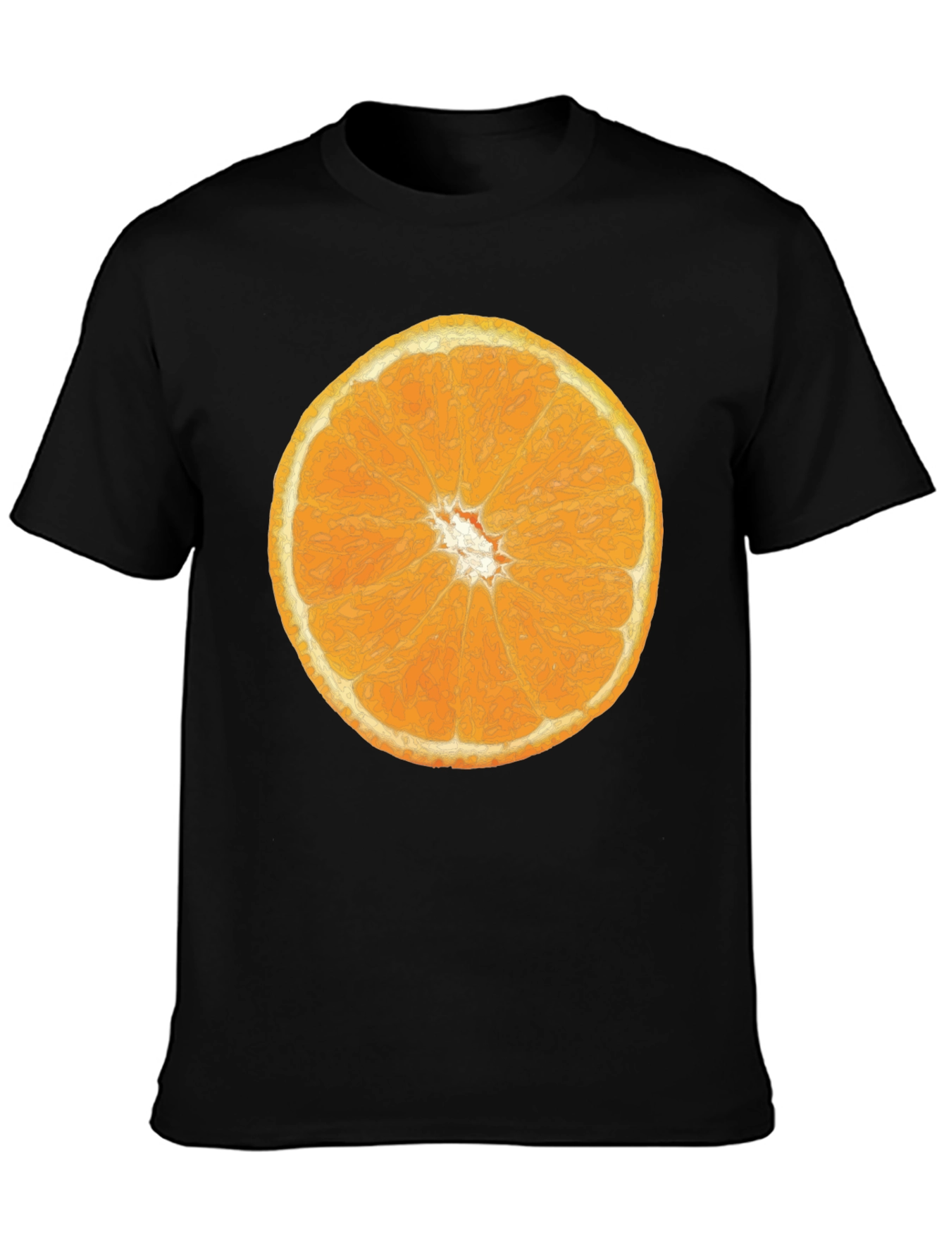 Orange Slice Graphic Tee - Citrus Fruit T-Shirt