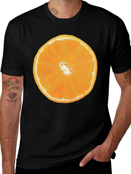 Orange Slice Graphic Tee - Citrus Fruit T-Shirt