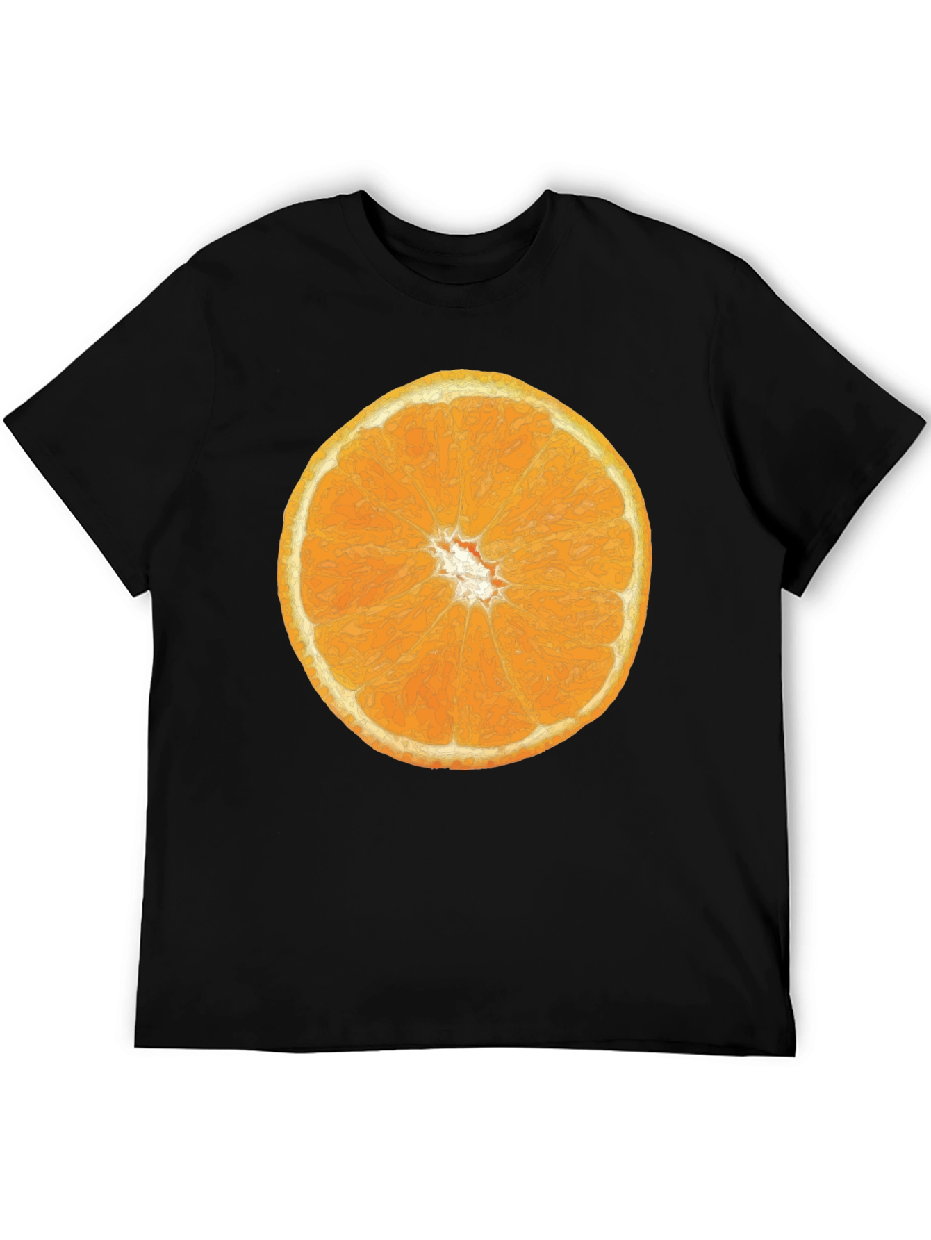 Orange Slice Graphic Tee - Citrus Fruit T-Shirt