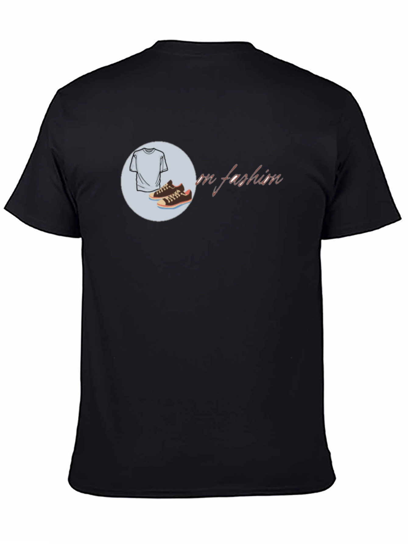 Mens Black Fashion T-Shirt