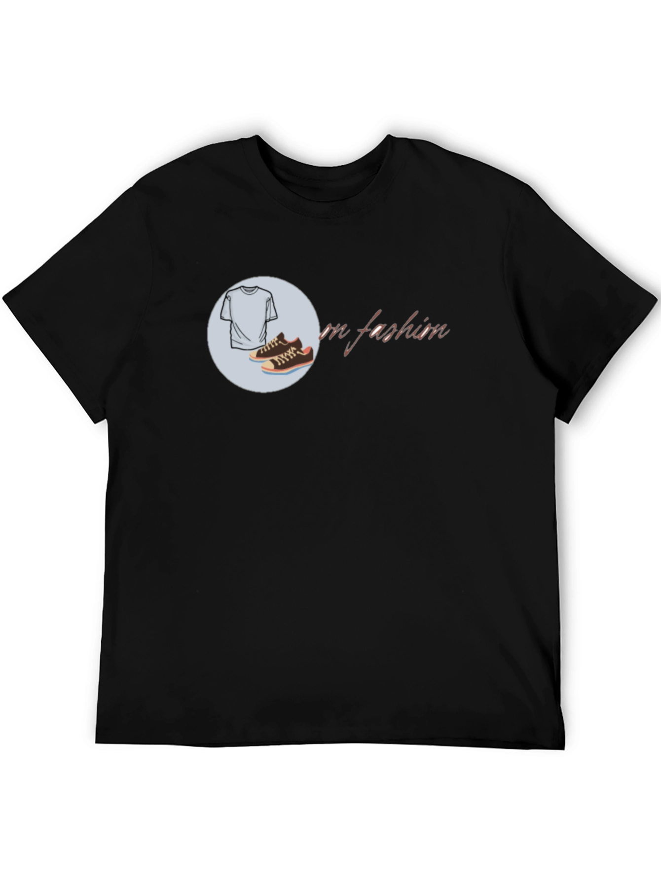 Mens Black Fashion T-Shirt
