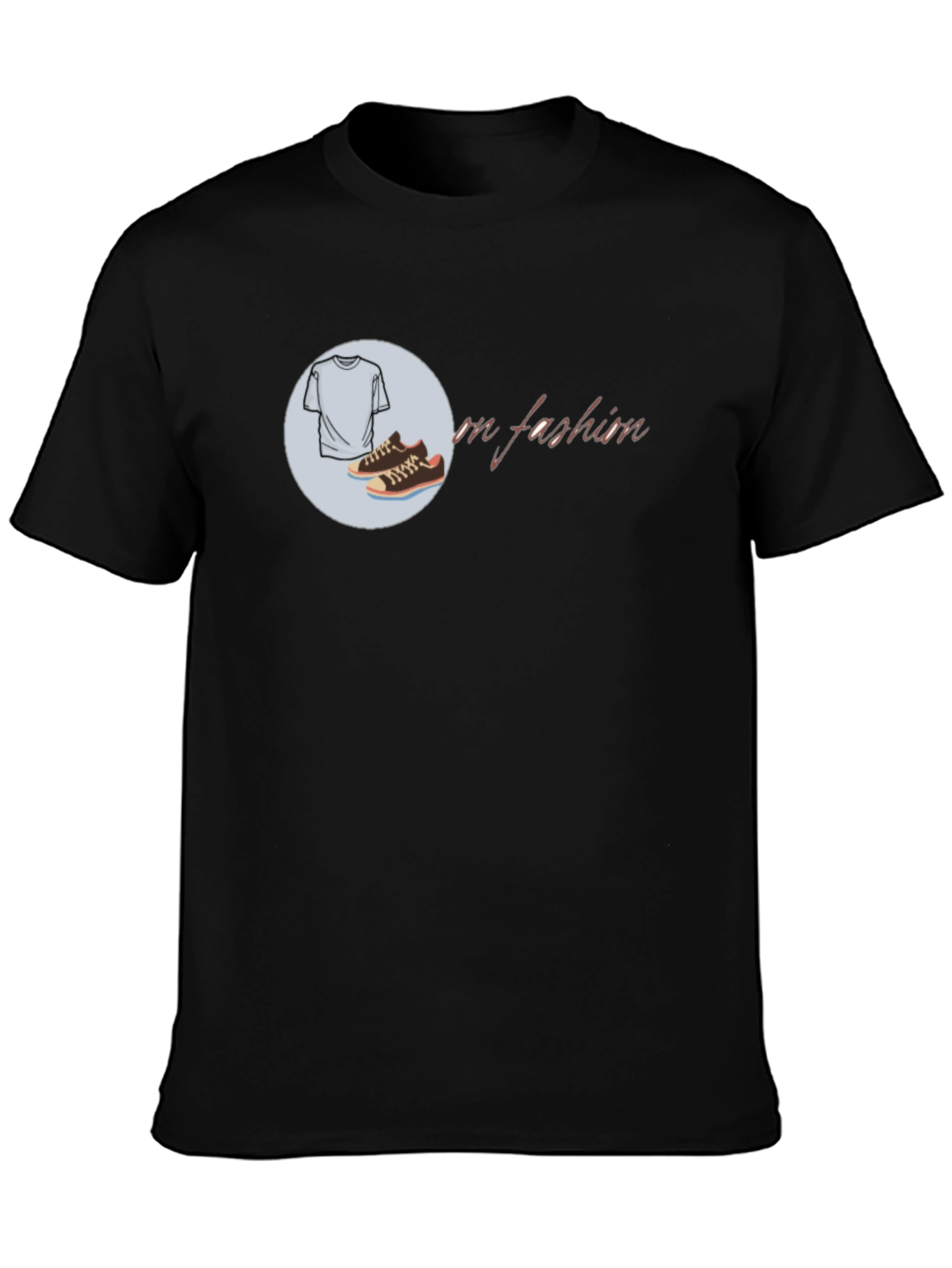 Mens Black Fashion T-Shirt