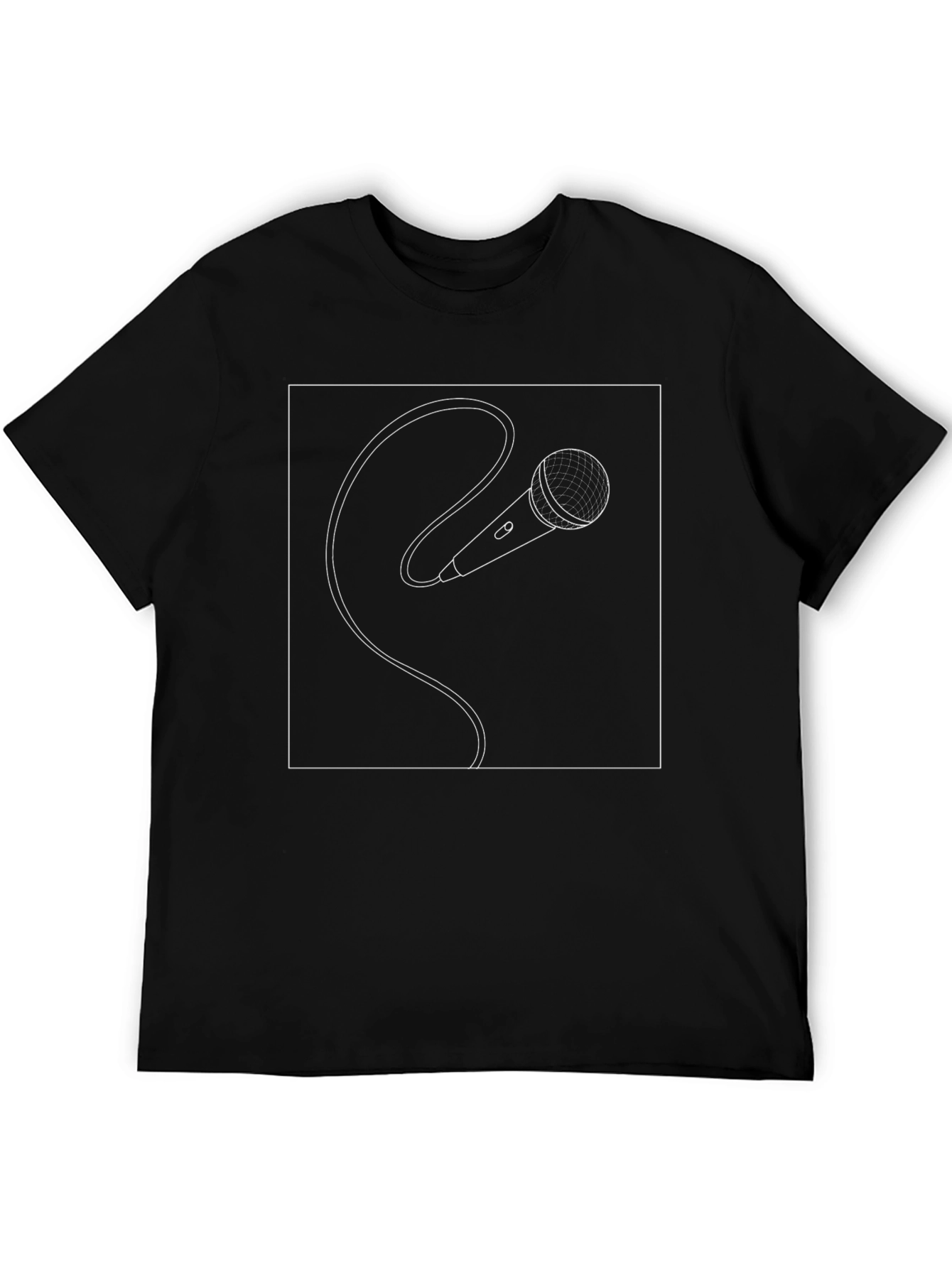 Microphone Graphic Tee - Musician Style