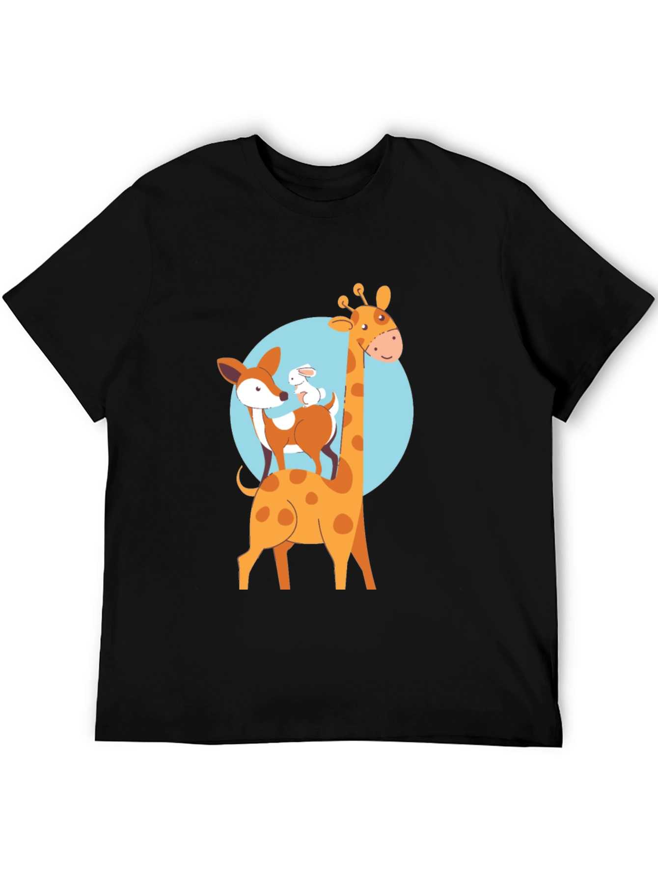 Cute Animal Stack Graphic Tee