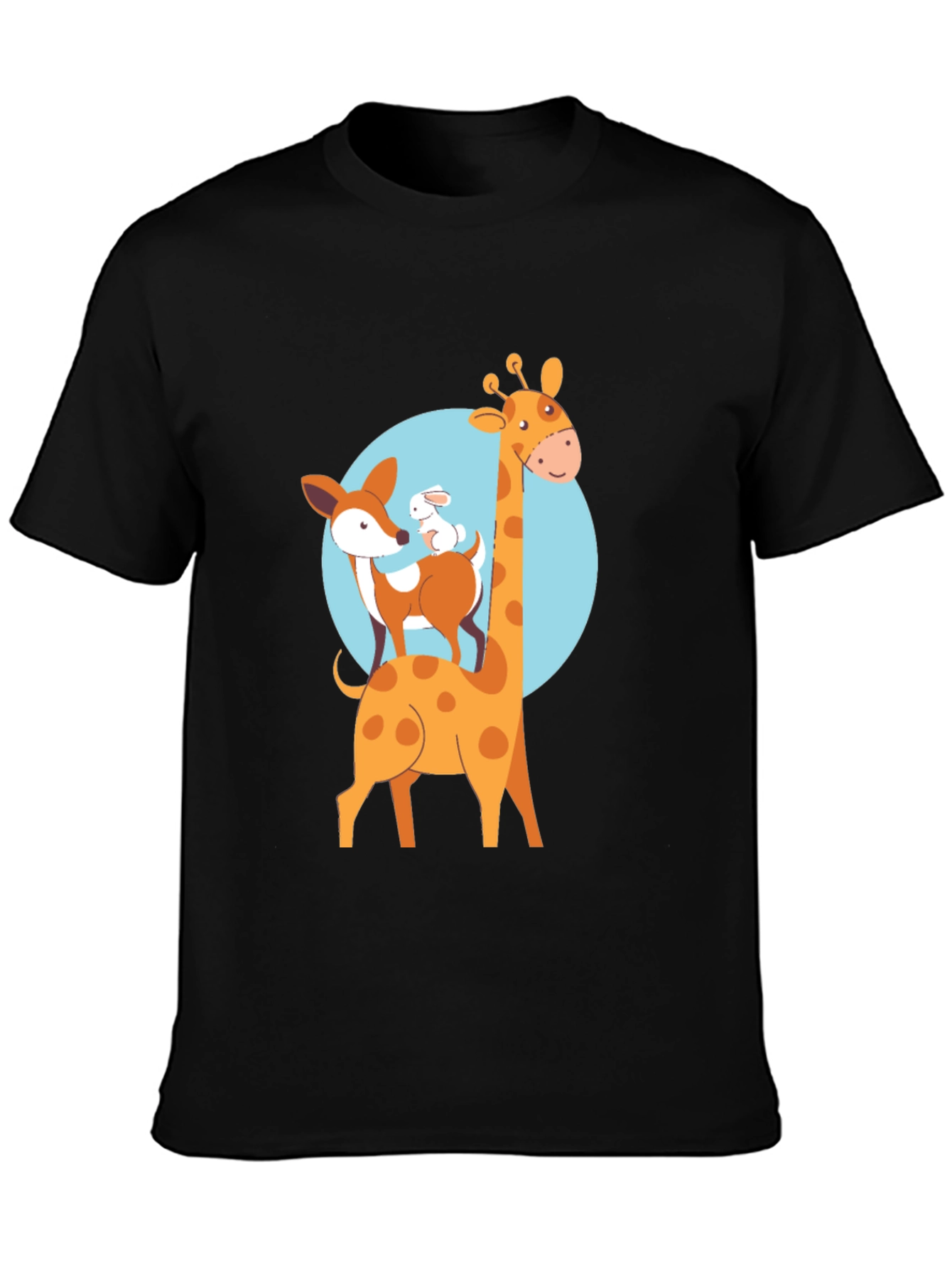 Cute Animal Stack Graphic Tee
