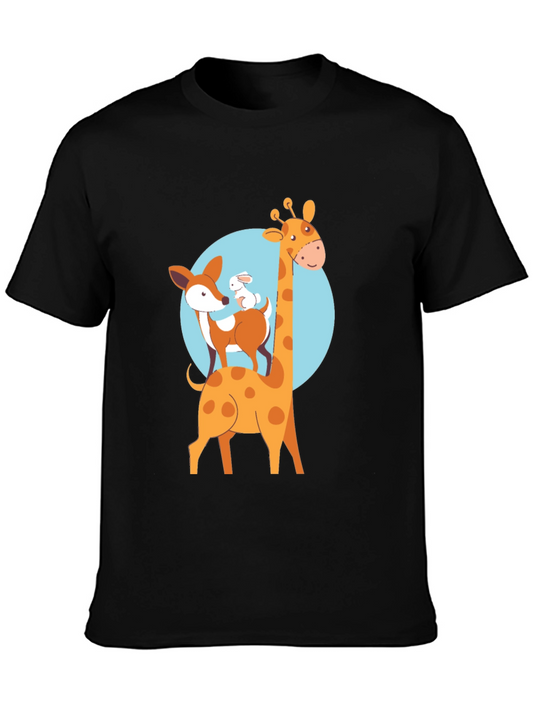 Cute Animal Stack Graphic Tee