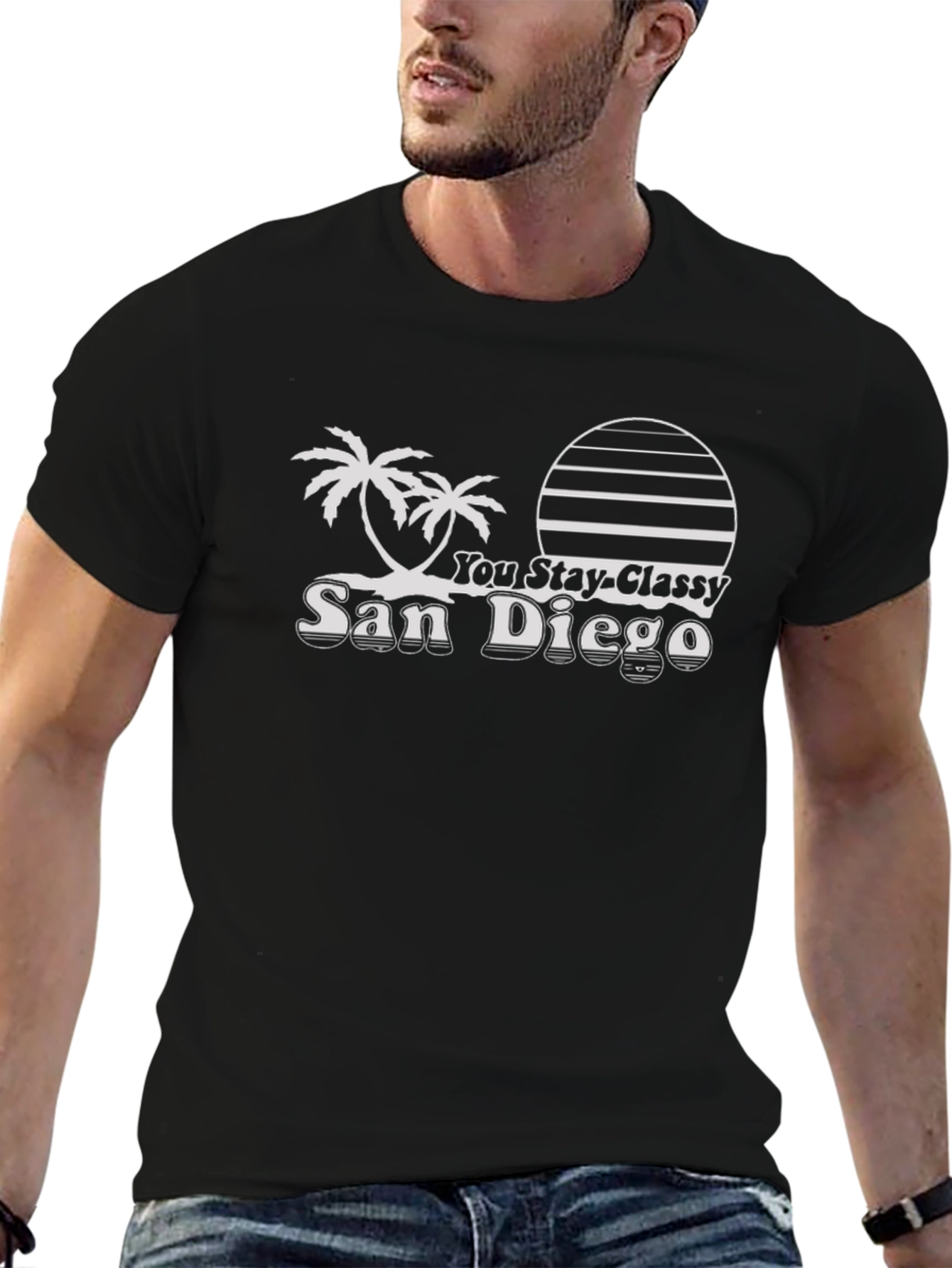 Stay Classy San Diego Black T-Shirt