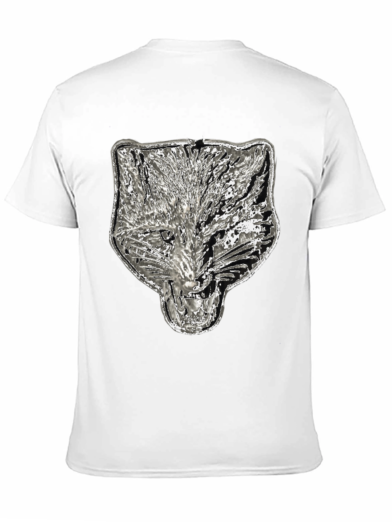 Wolf Graphic Tee - Black Cotton Blend