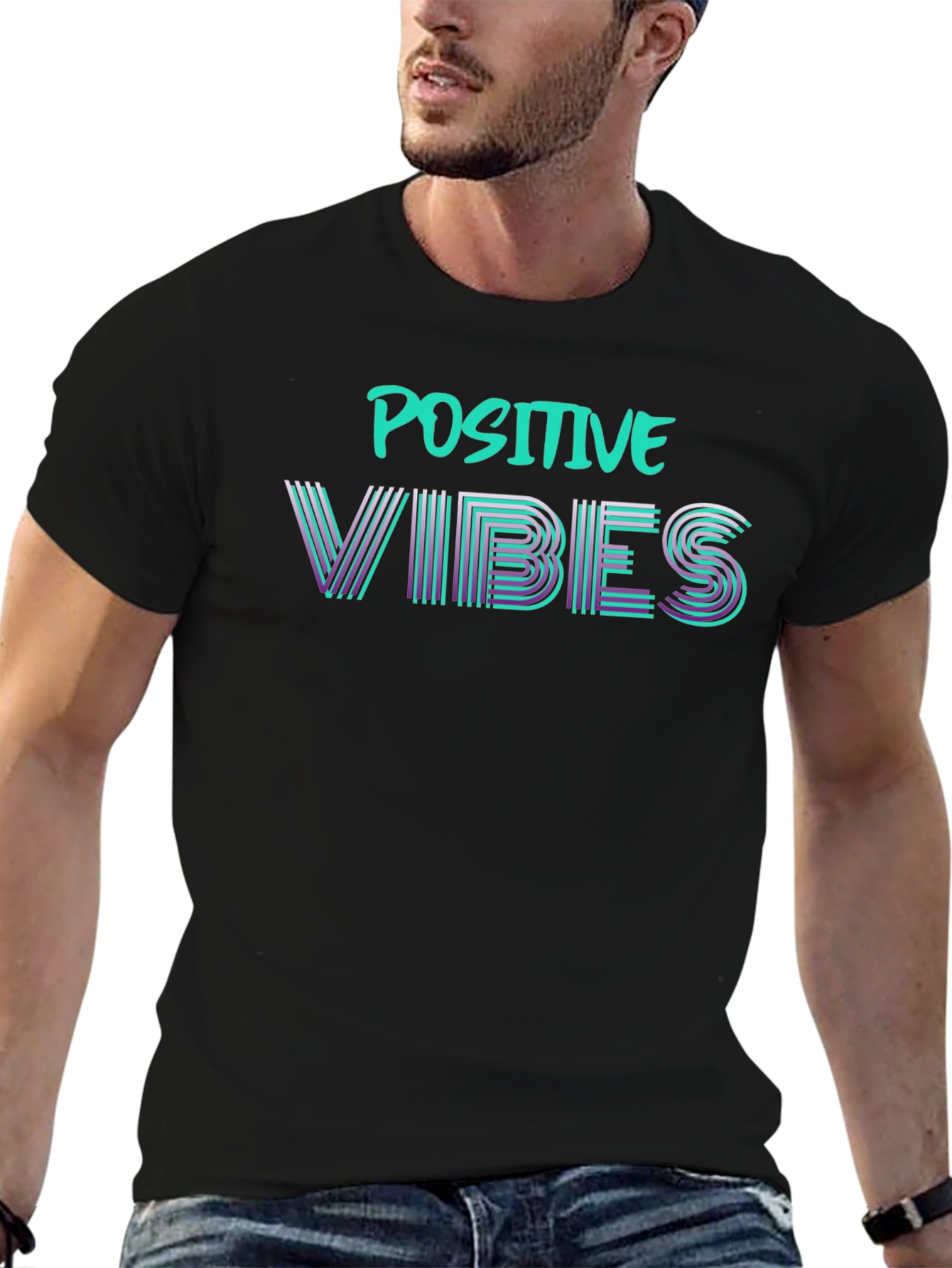 Positive Vibes Graphic Tee - Stylish & Comfy