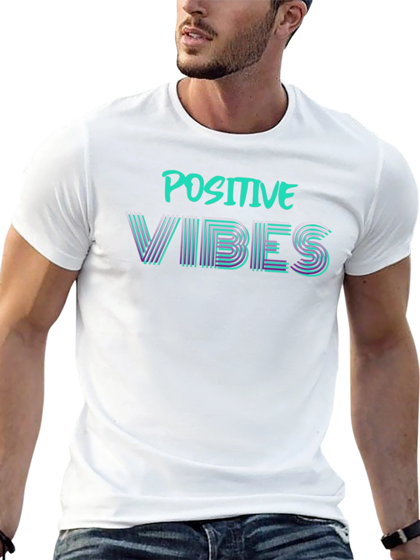 Positive Vibes Graphic Tee - Stylish & Comfy