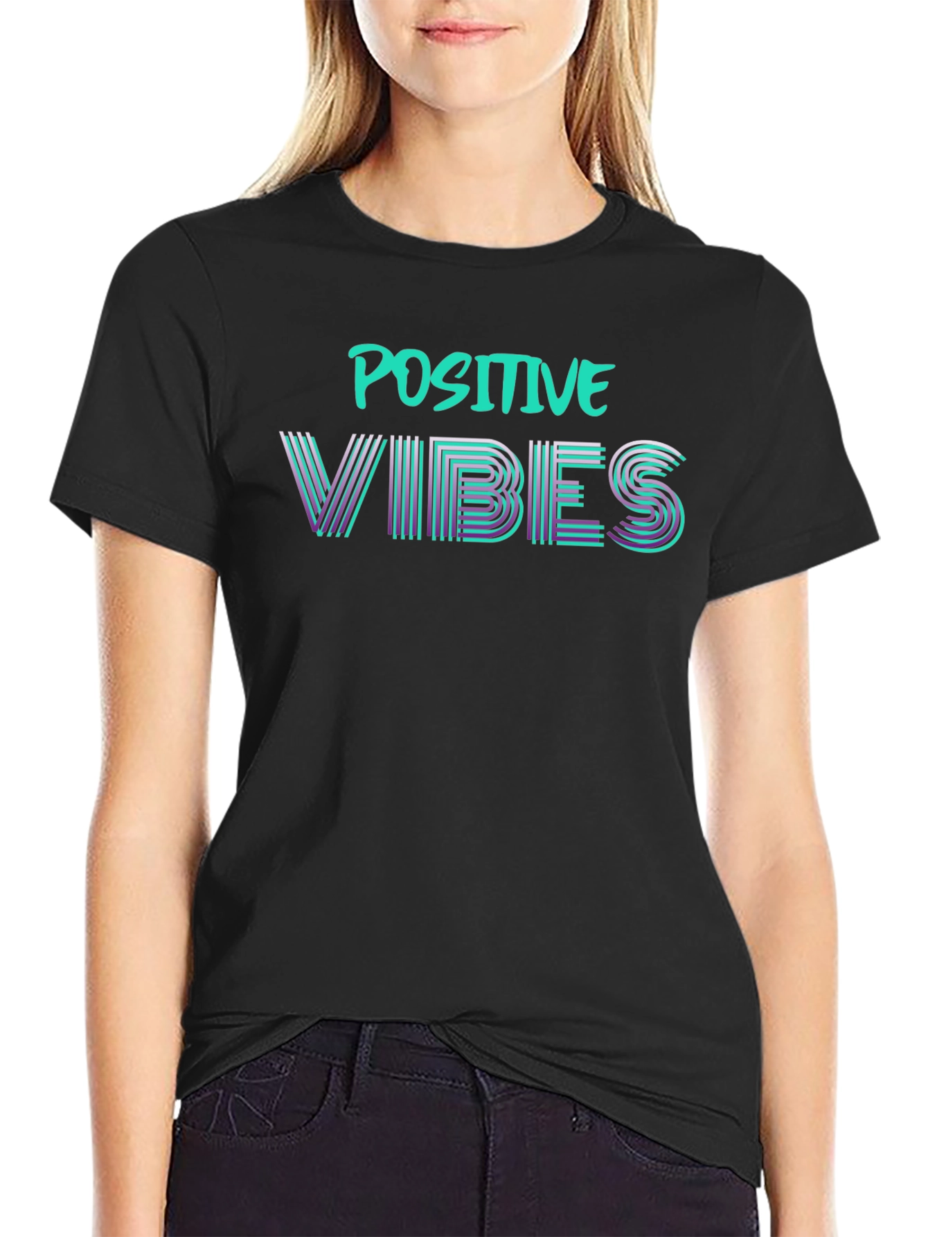 Positive Vibes Graphic Tee - Stylish & Comfy
