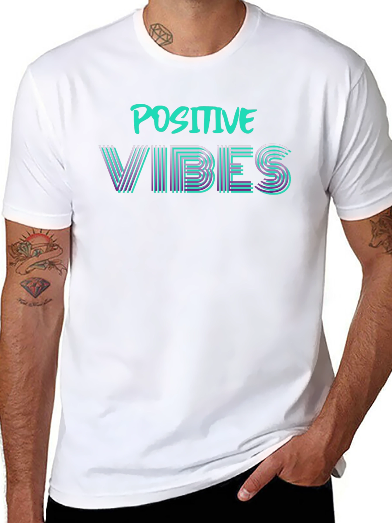 Positive Vibes Graphic Tee - Stylish & Comfy