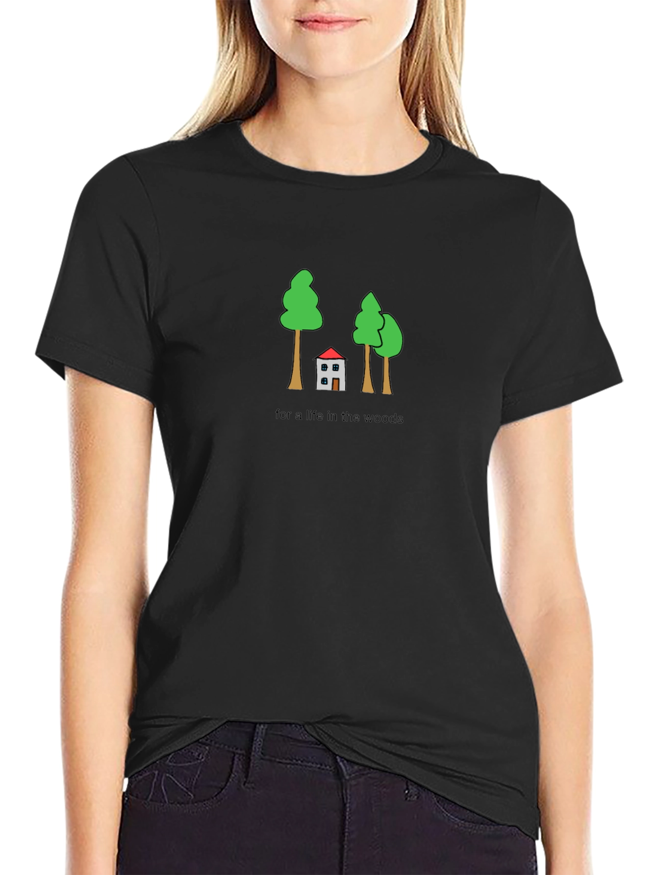 Life in the Woods Graphic Tee - Black