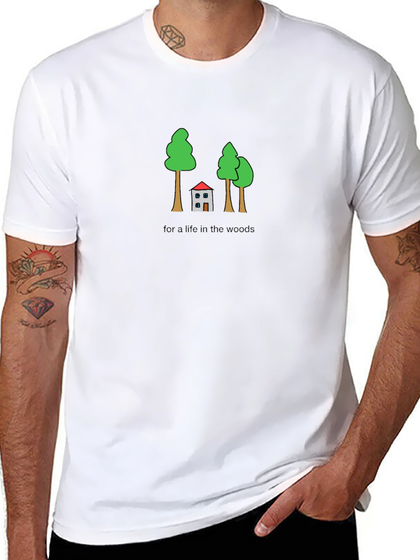 Life in the Woods Graphic Tee - Black