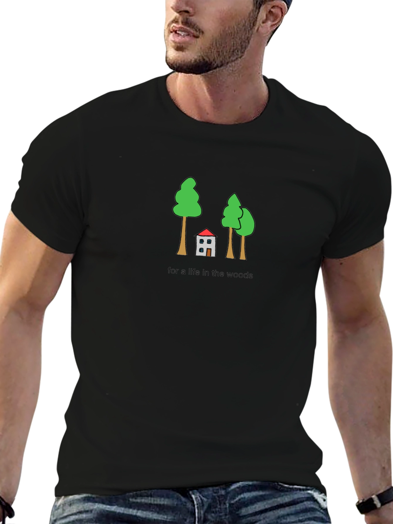 Life in the Woods Graphic Tee - Black