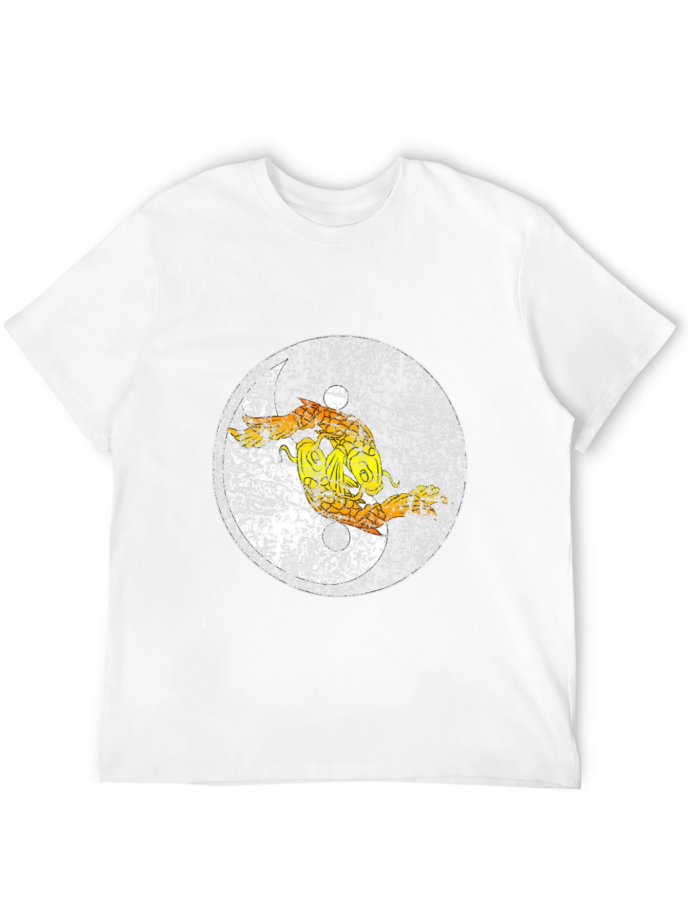Distressed Pisces Zodiac Graphic Tee - Black