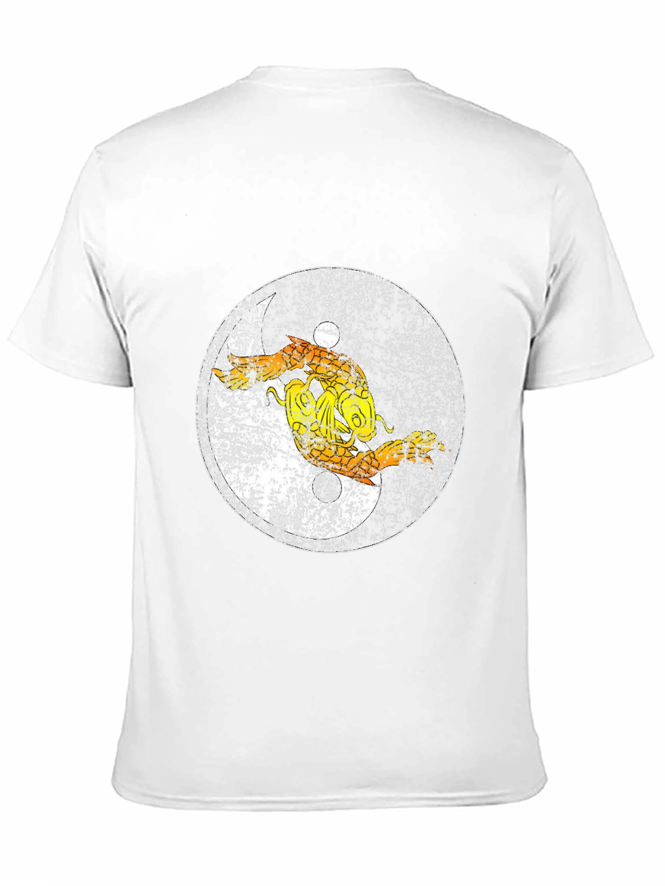 Distressed Pisces Zodiac Graphic Tee - Black