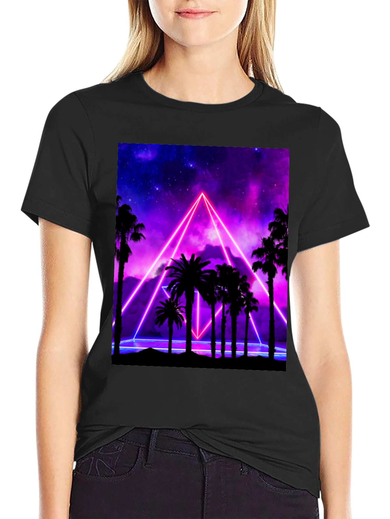 Neon Palm Tree T-Shirt