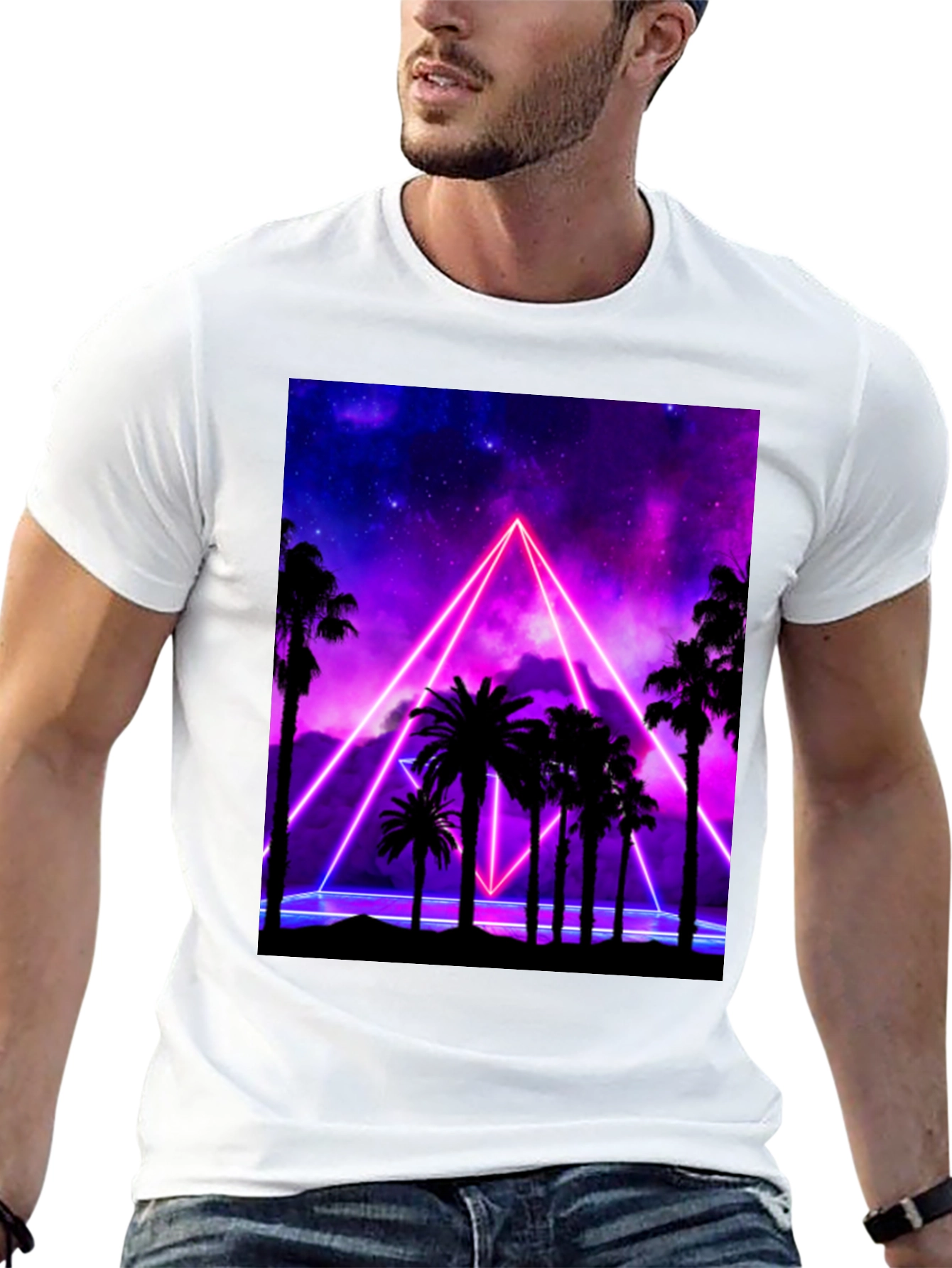 Neon Palm Tree T-Shirt