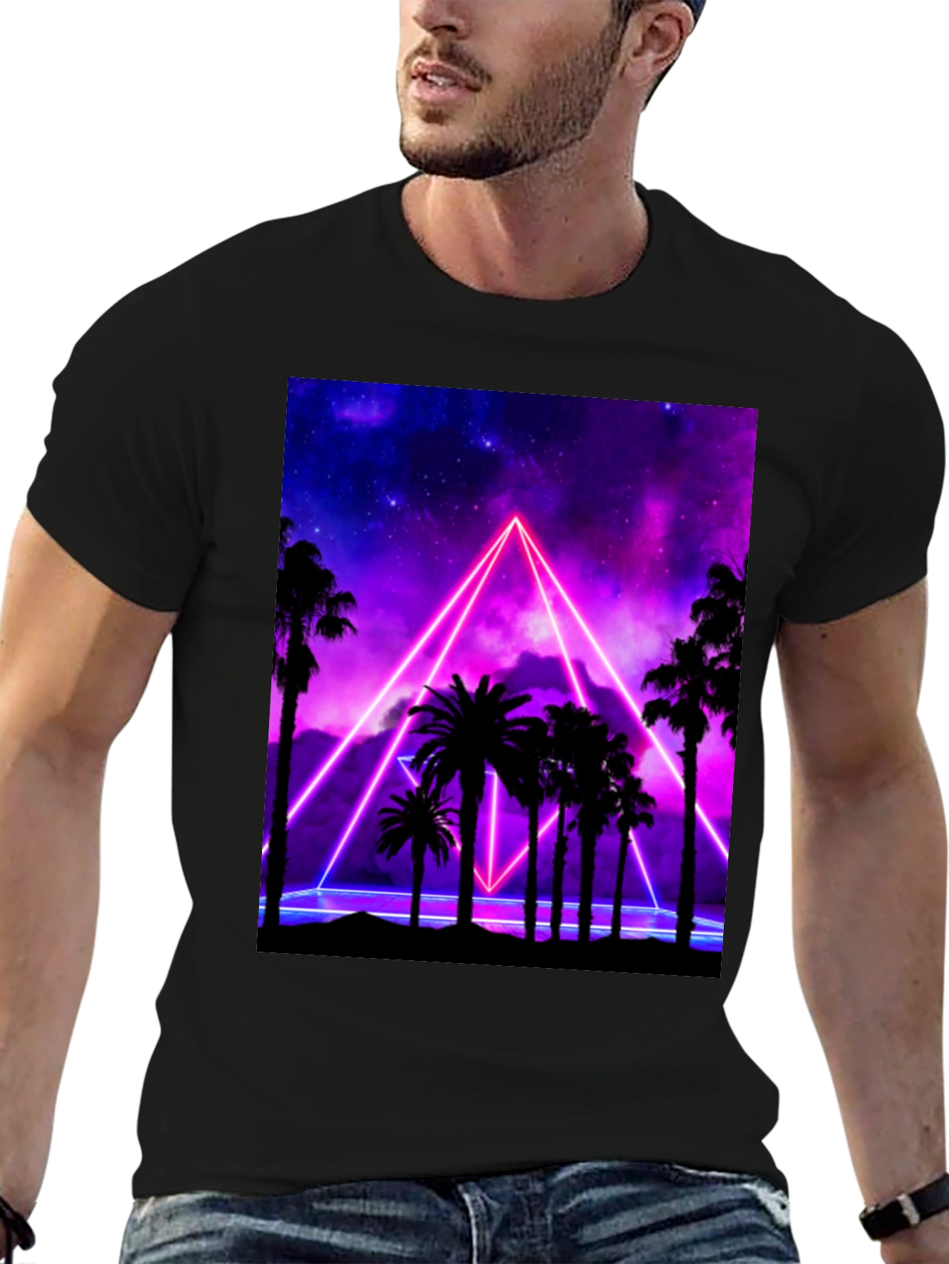 Neon Palm Tree T-Shirt