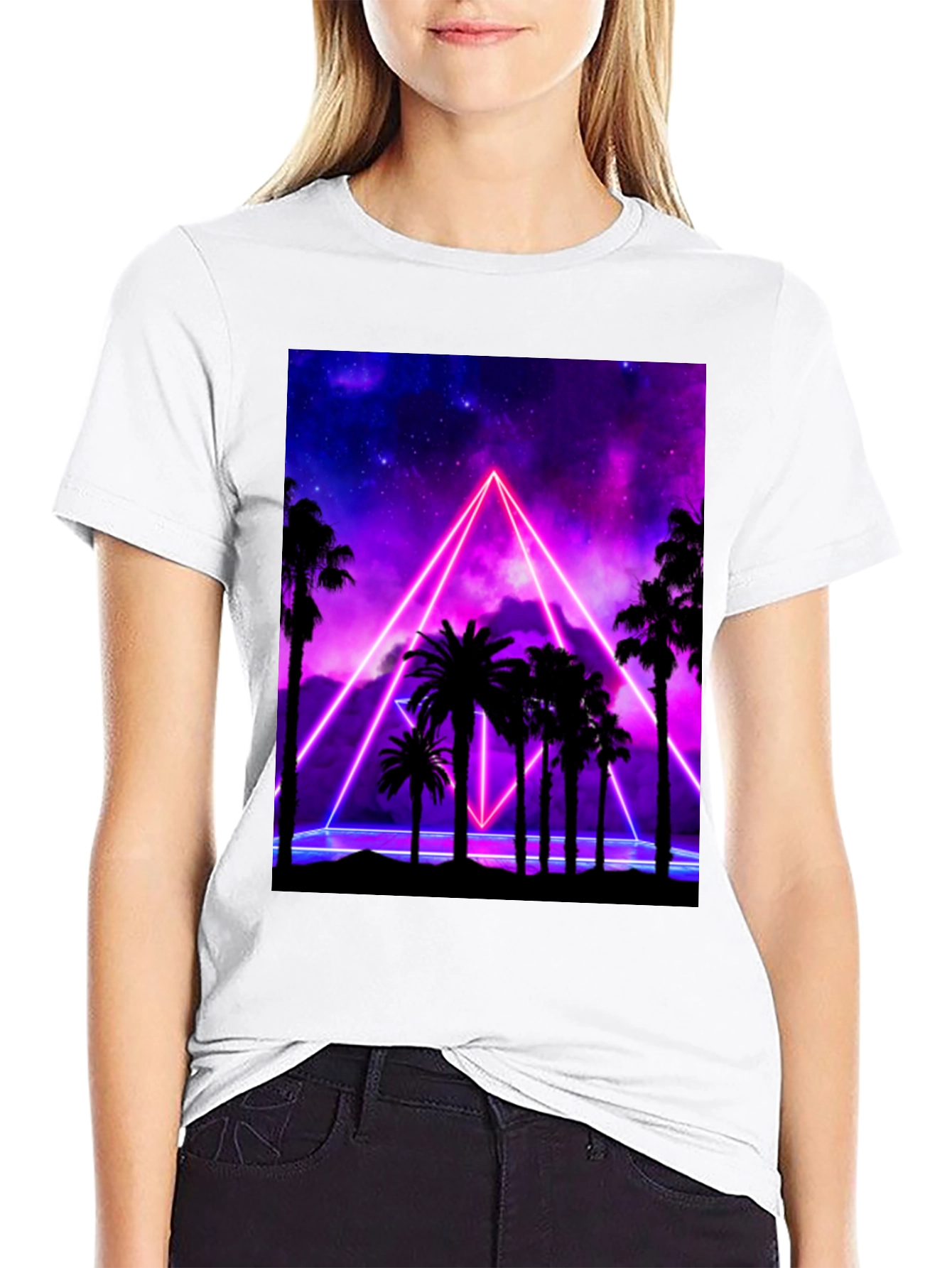 Neon Palm Tree T-Shirt