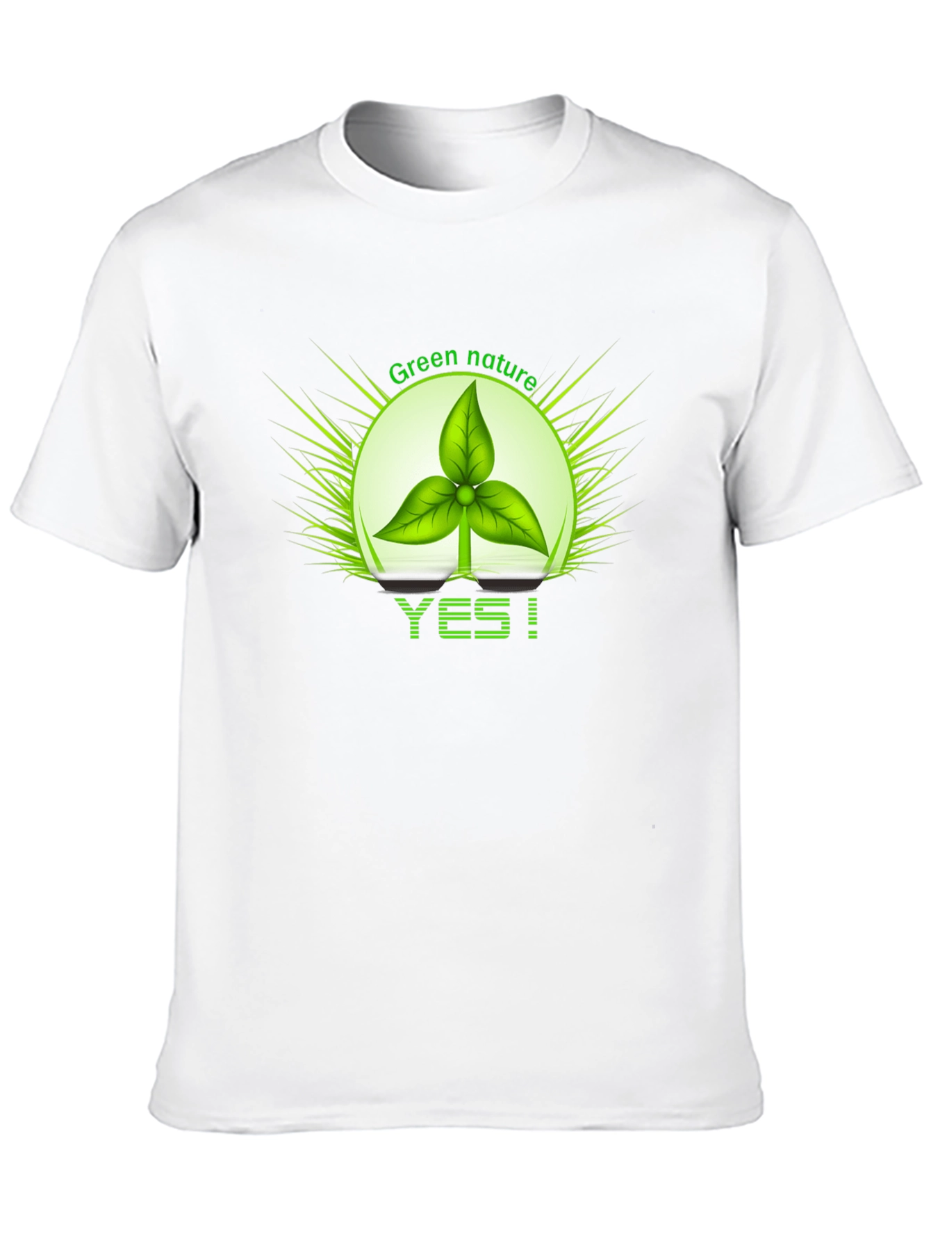 Eco-Friendly Green Nature Graphic Tee