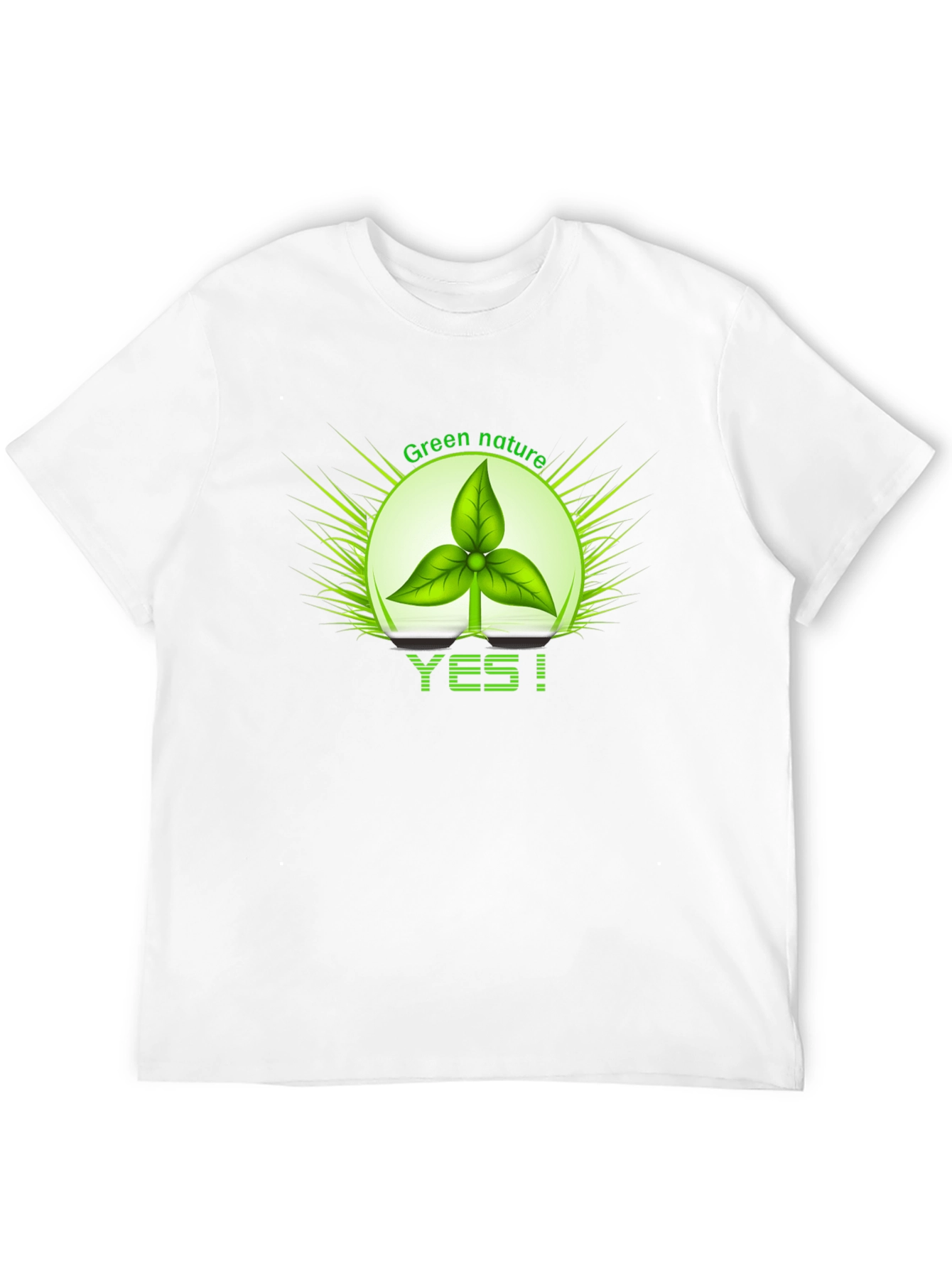 Eco-Friendly Green Nature Graphic Tee