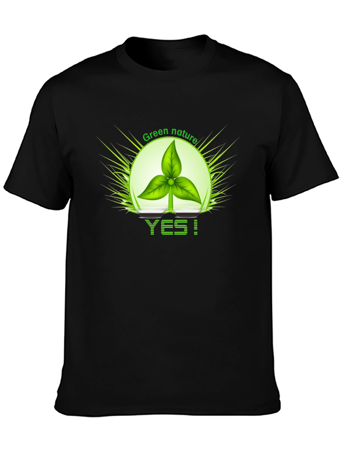 Eco-Friendly Green Nature Graphic Tee