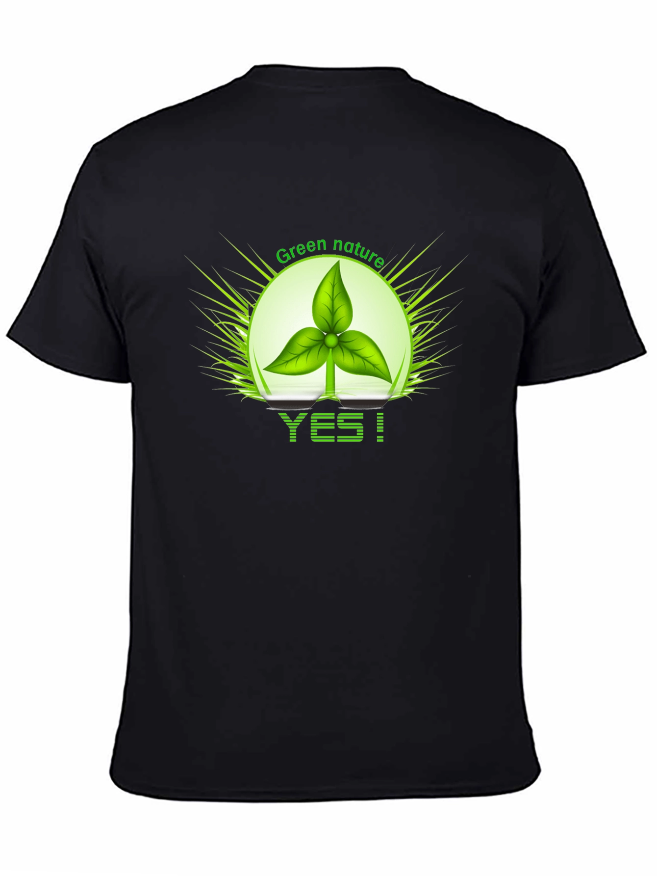 Eco-Friendly Green Nature Graphic Tee