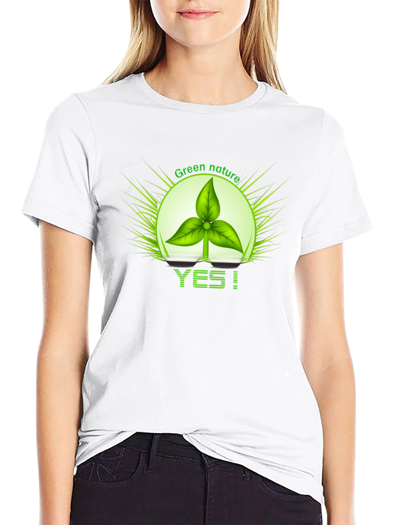 Eco-Friendly Green Nature Graphic Tee