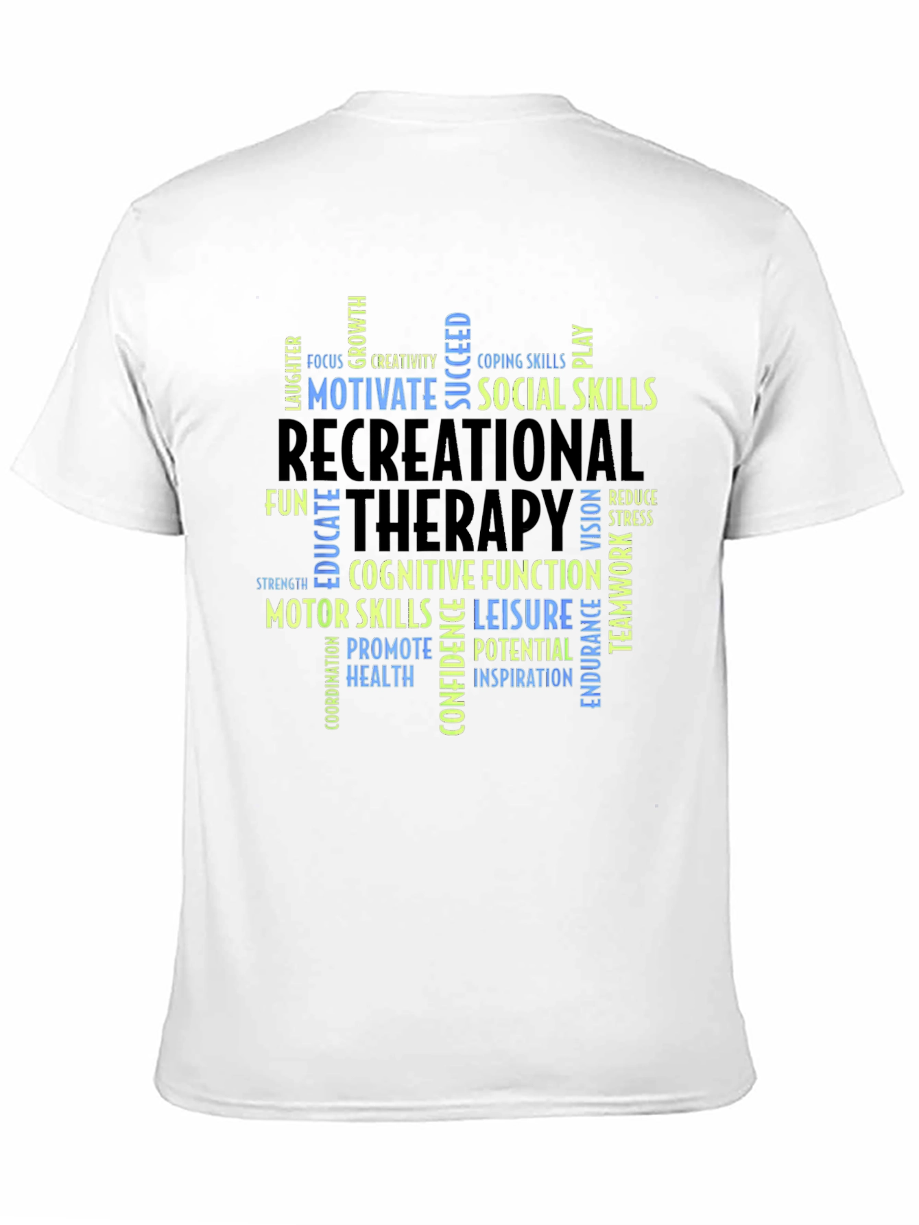 Recreational Therapy Word Art T-Shirt