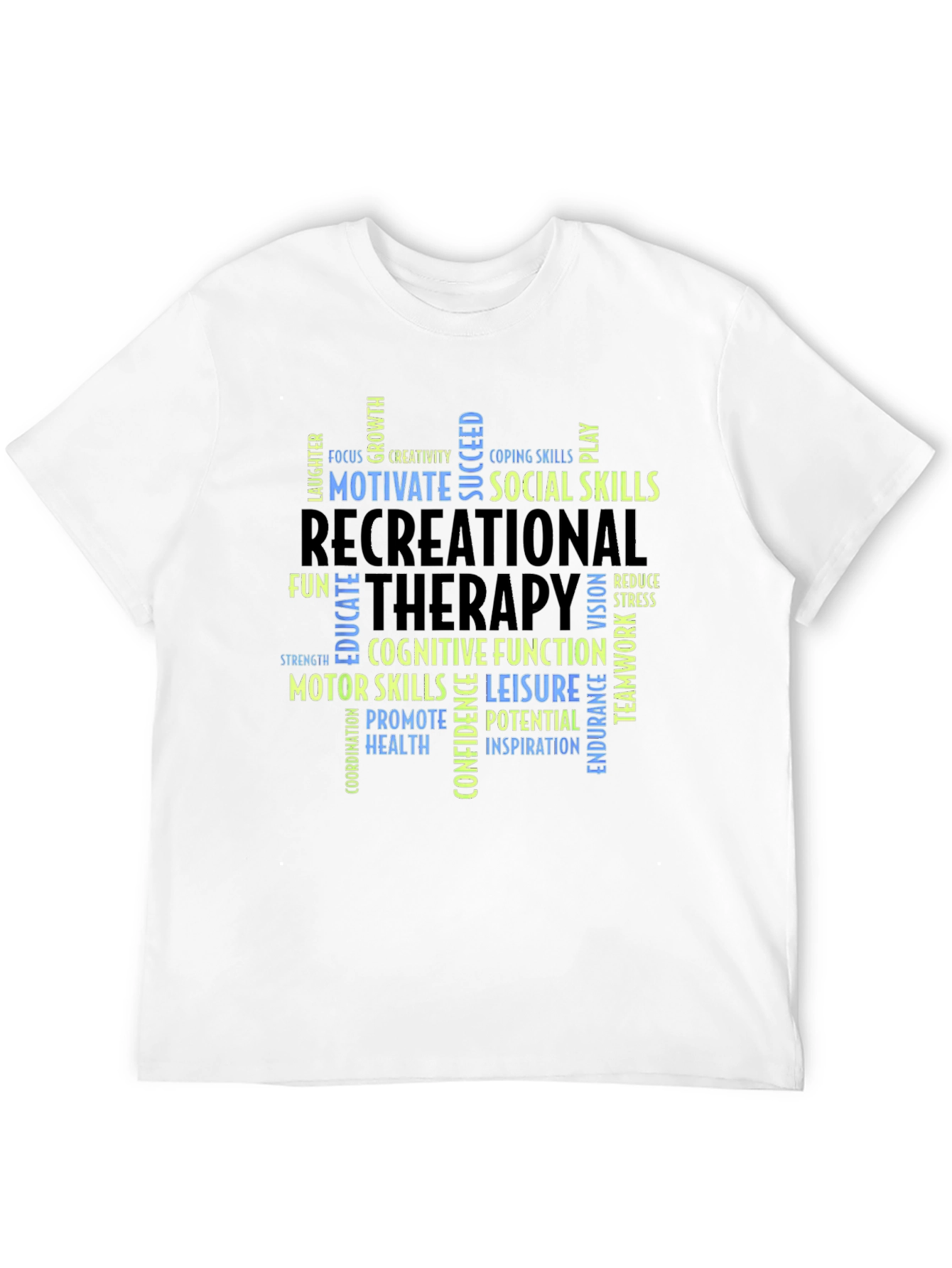 Recreational Therapy Word Art T-Shirt