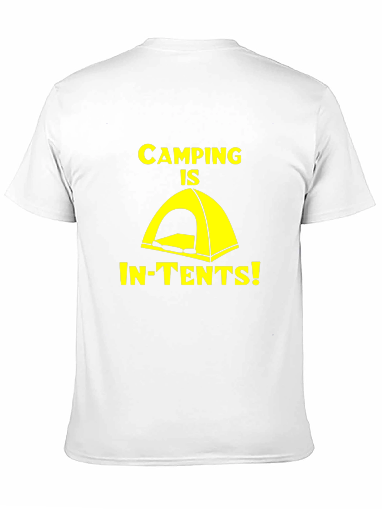 Camping Is In-Tents! Novelty Graphic T-Shirt