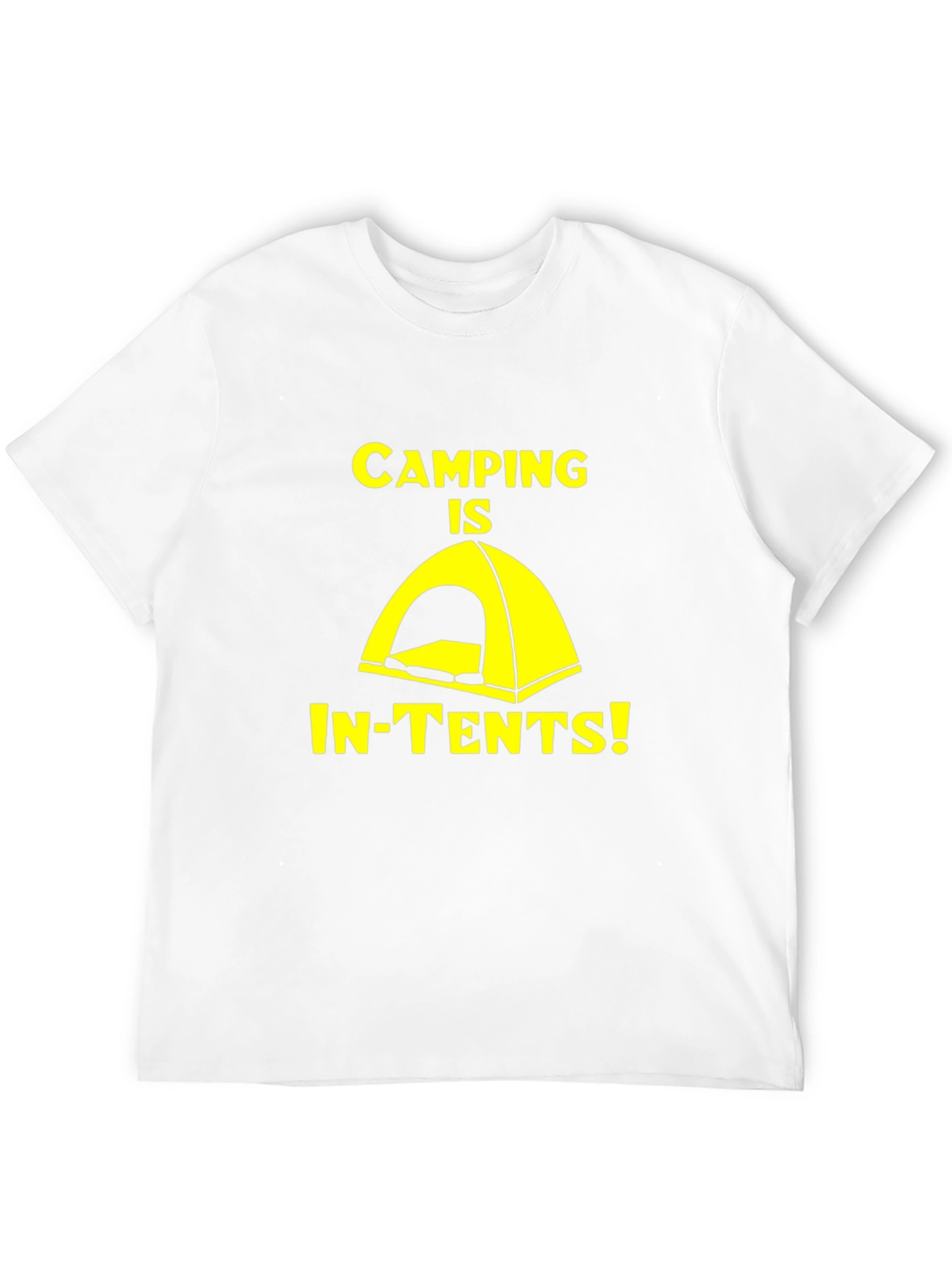 Camping Is In-Tents! Novelty Graphic T-Shirt
