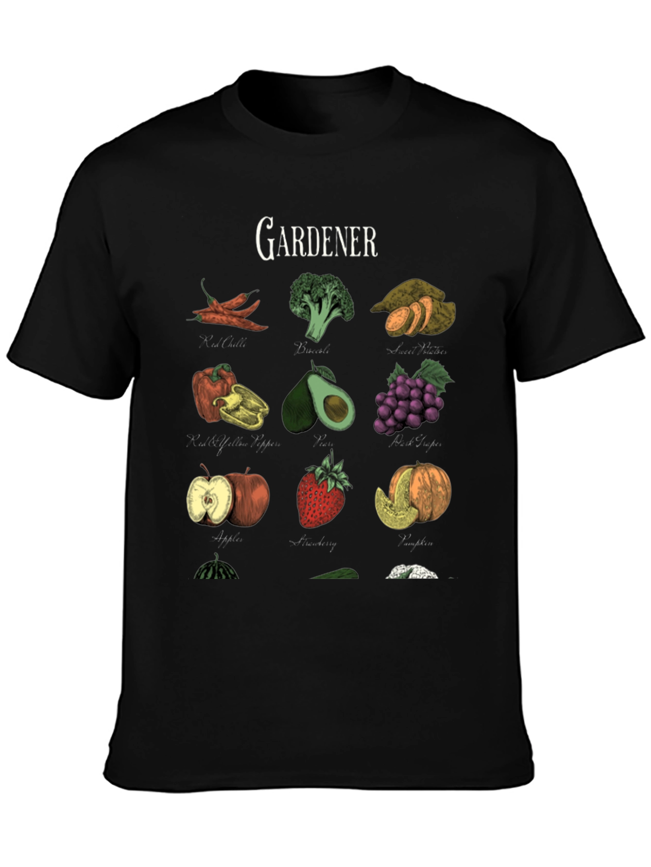 Gardeners Bounty Black Graphic Tee