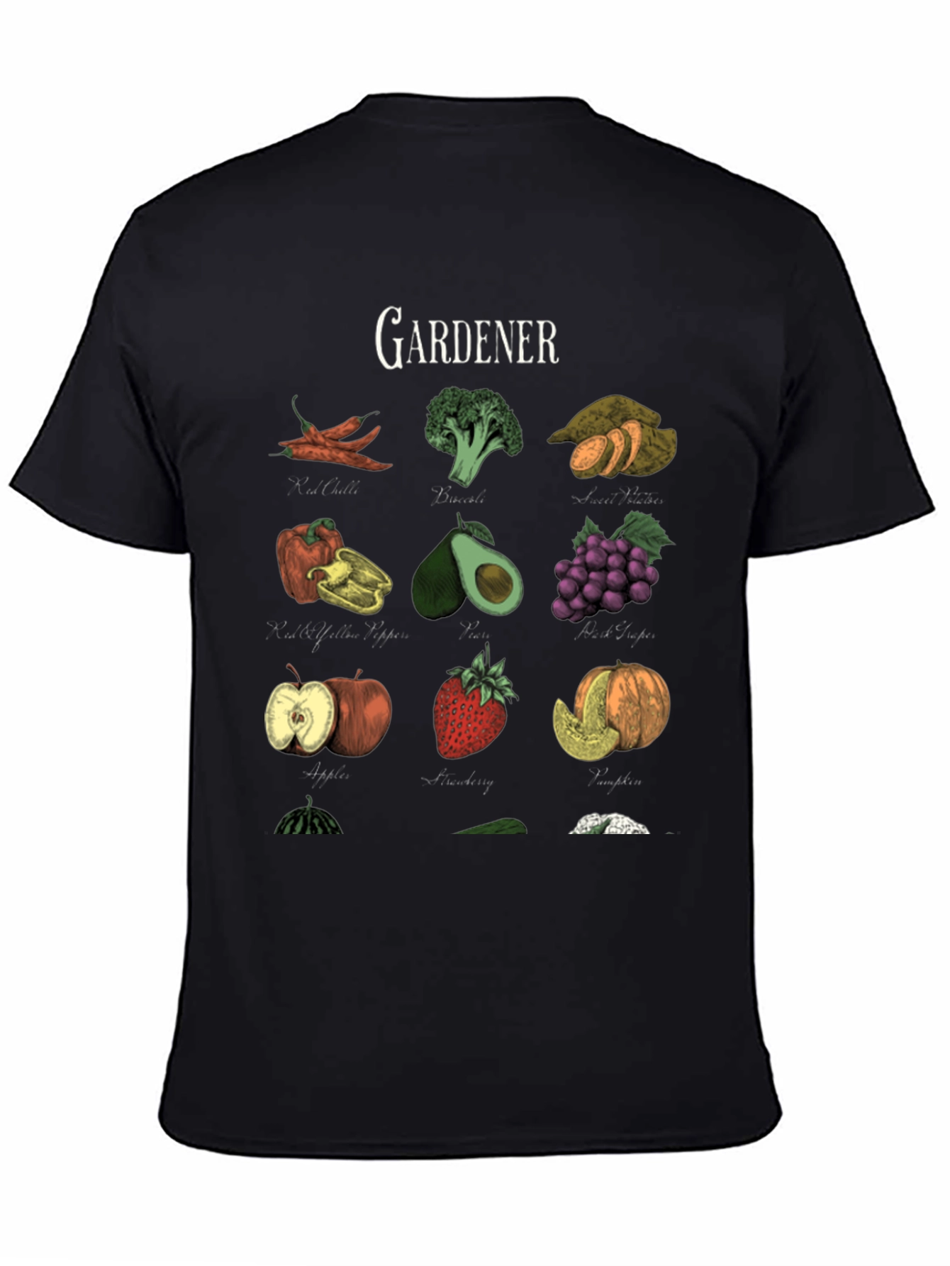Gardeners Bounty Black Graphic Tee