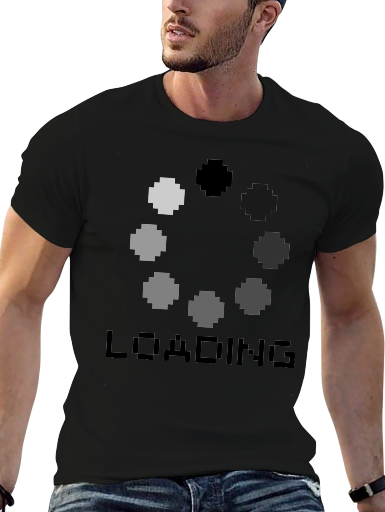 Loading Pixel Art Graphic Tee