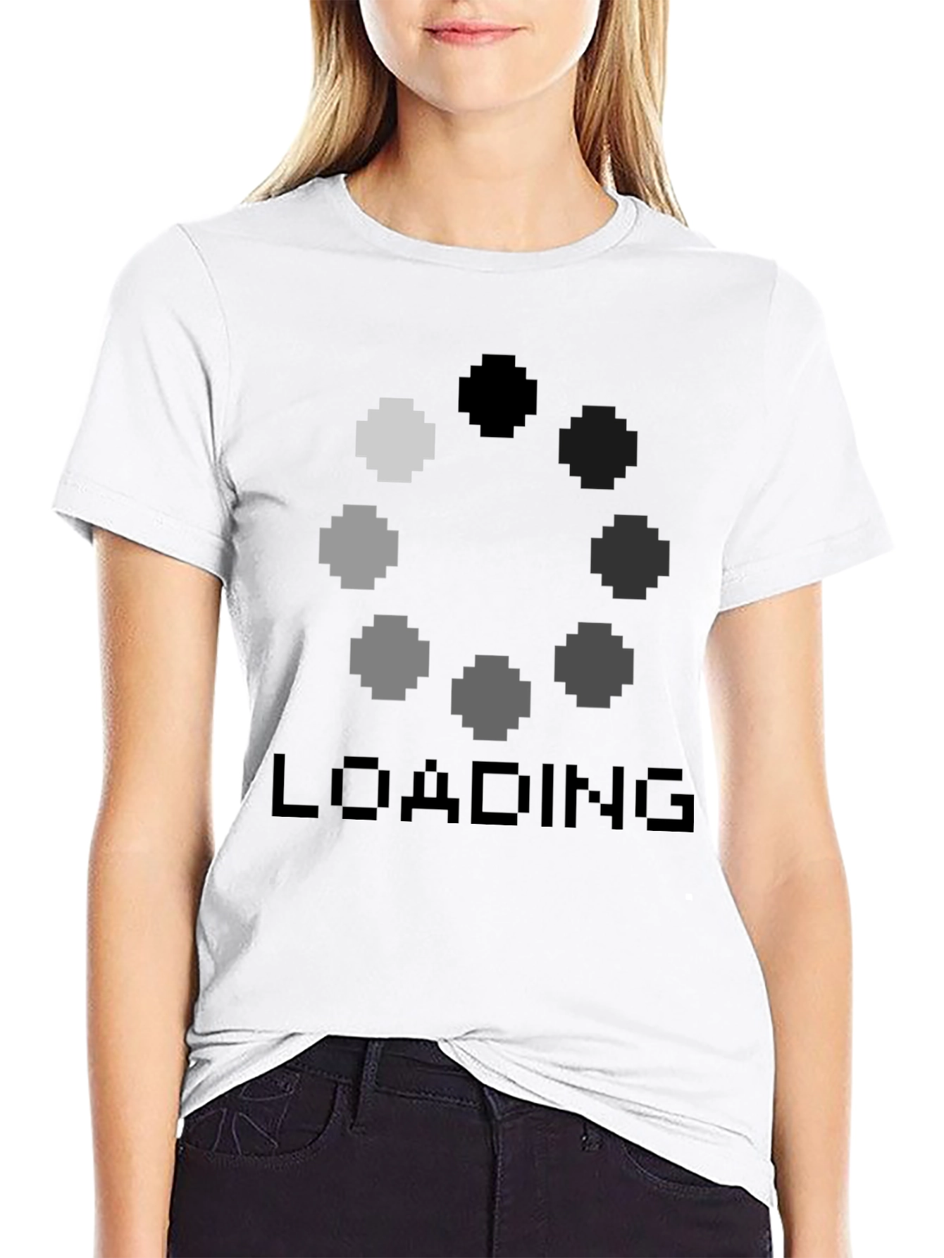 Loading Pixel Art Graphic Tee