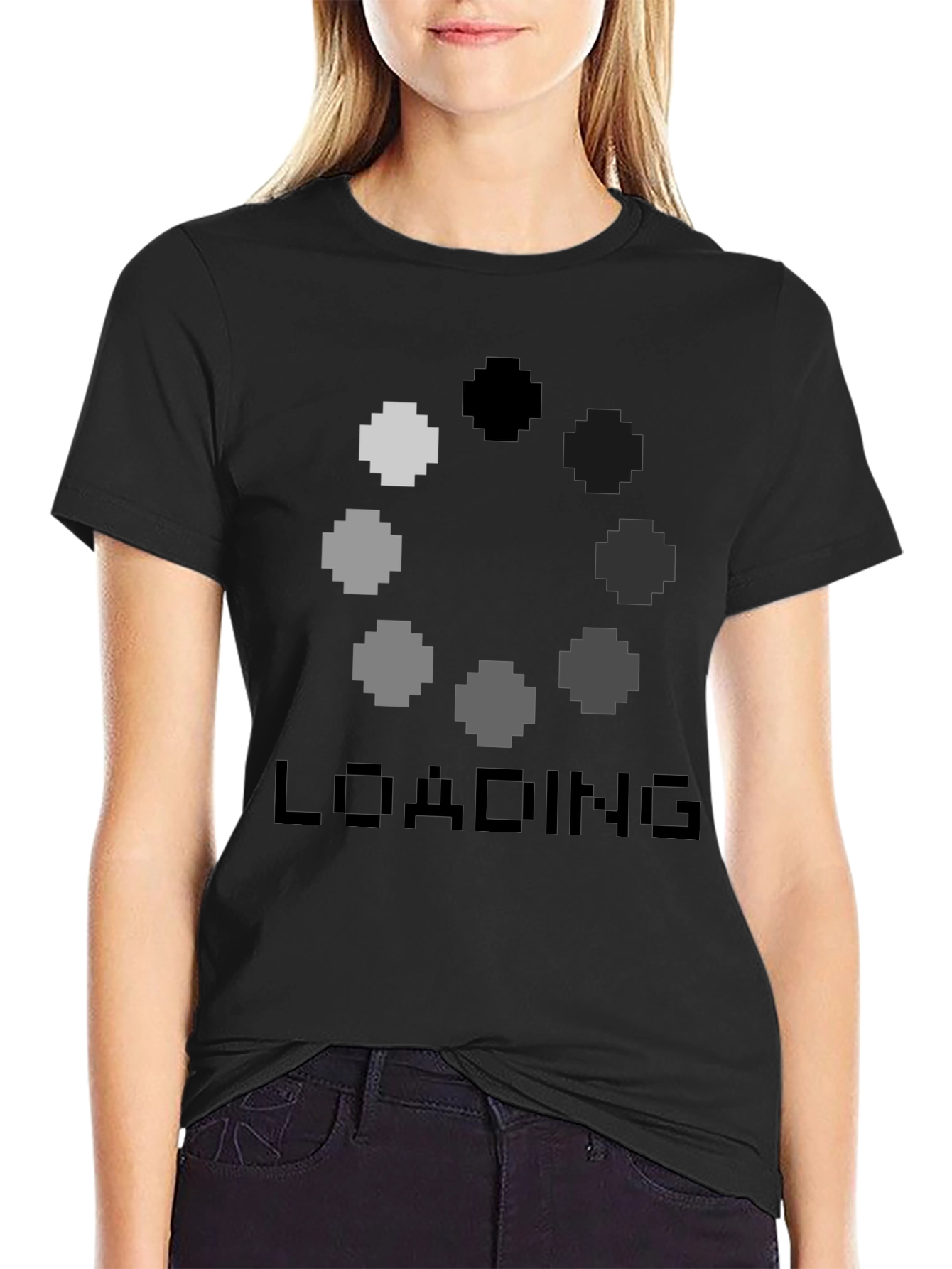 Loading Pixel Art Graphic Tee
