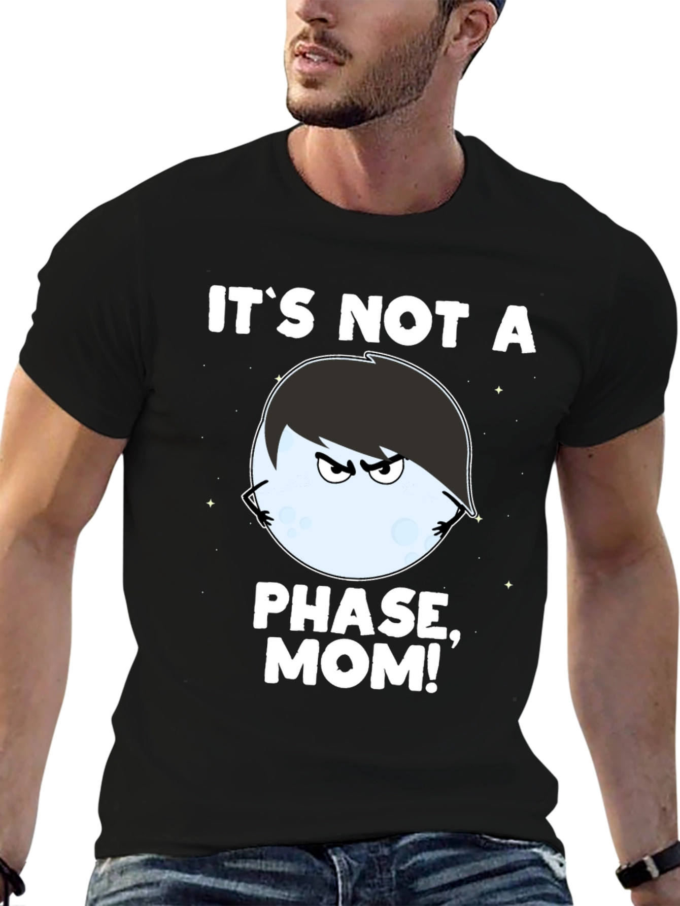 Emo Moon Phase Graphic Tee