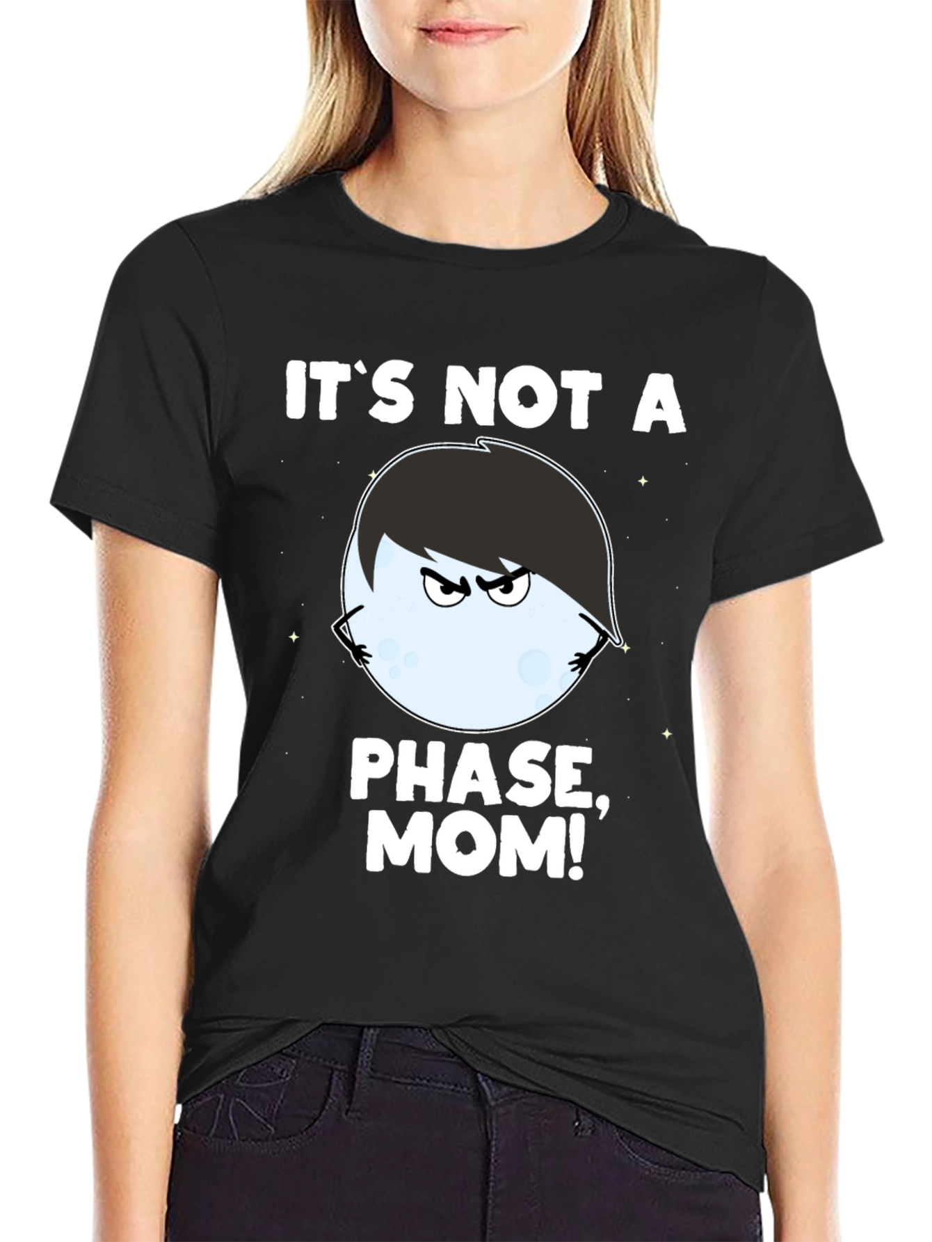 Emo Moon Phase Graphic Tee