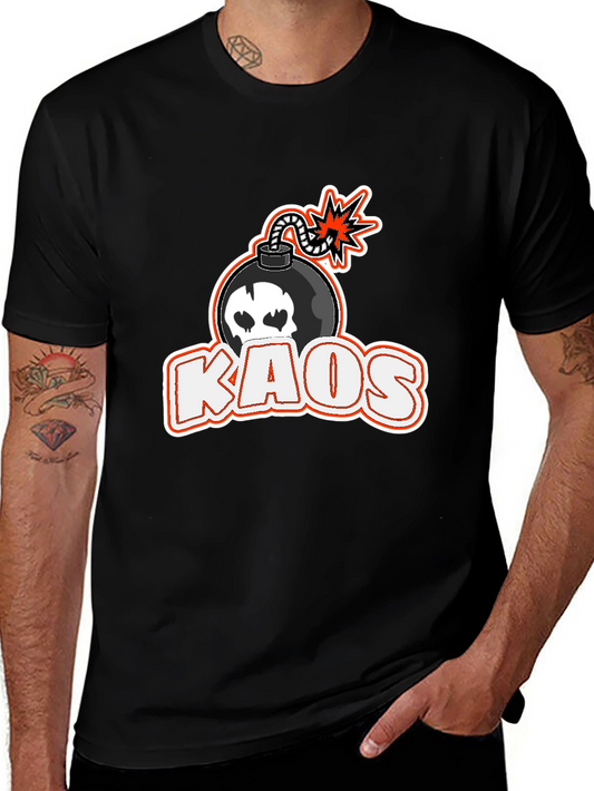 Kaos Bomb Graphic T-Shirt - Black
