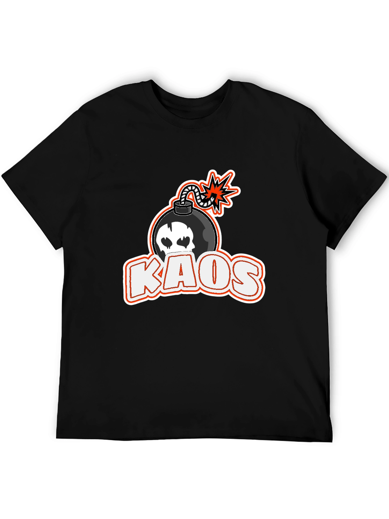 Kaos Bomb Graphic T-Shirt - Black